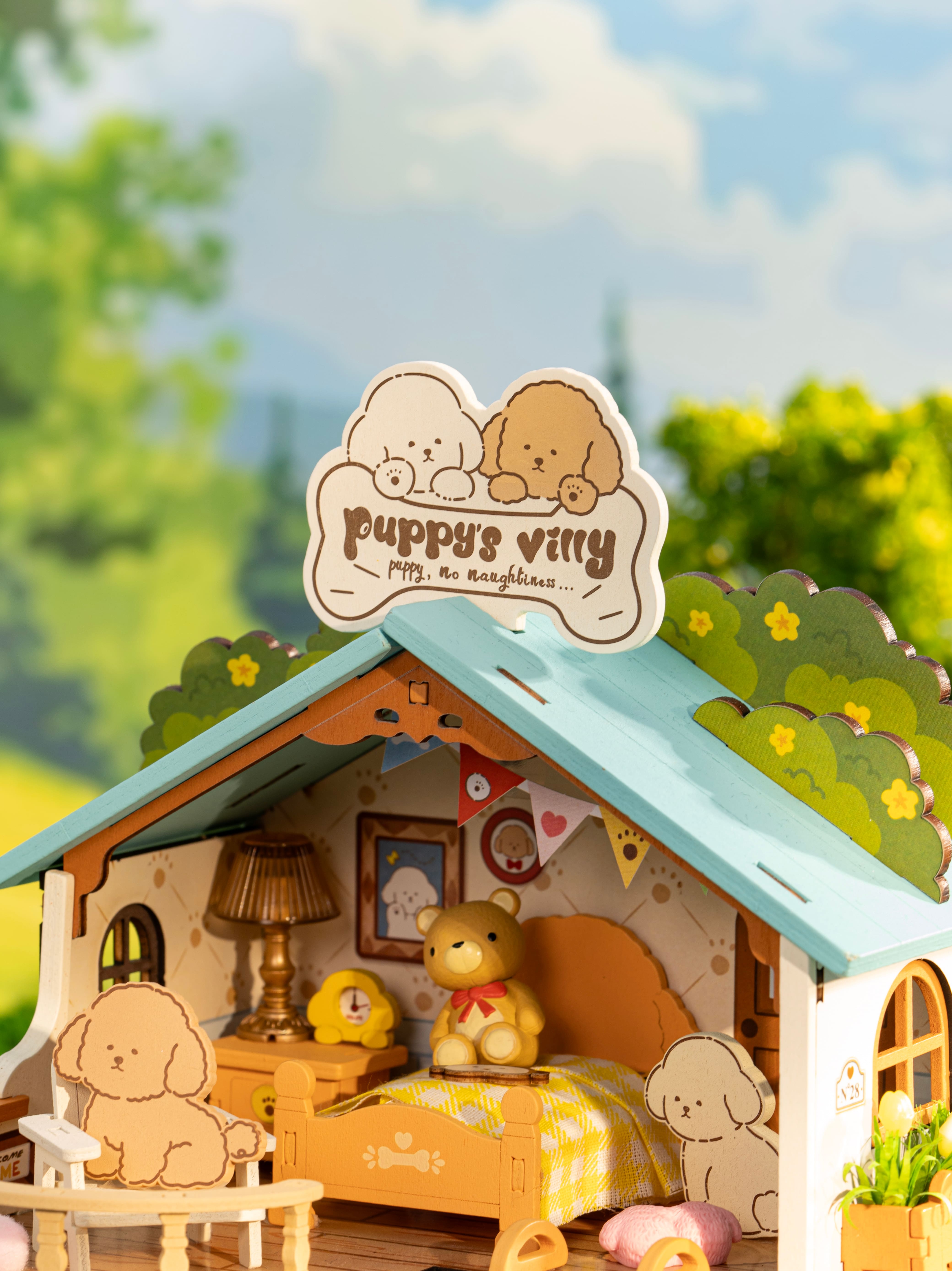 Rolife® Puppy's Cozy Villa DIY Miniature House Kit