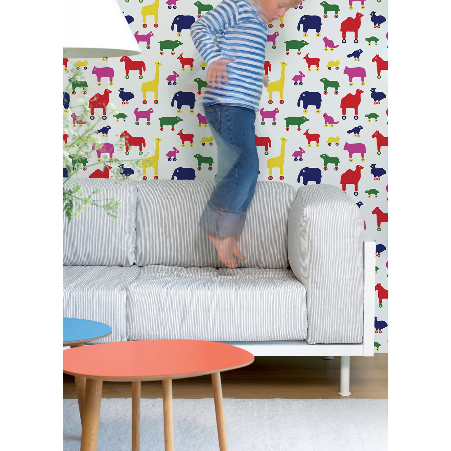 Brewster Marimekko Multicolor Rulla Peel &#x26; Stick Wallpaper
