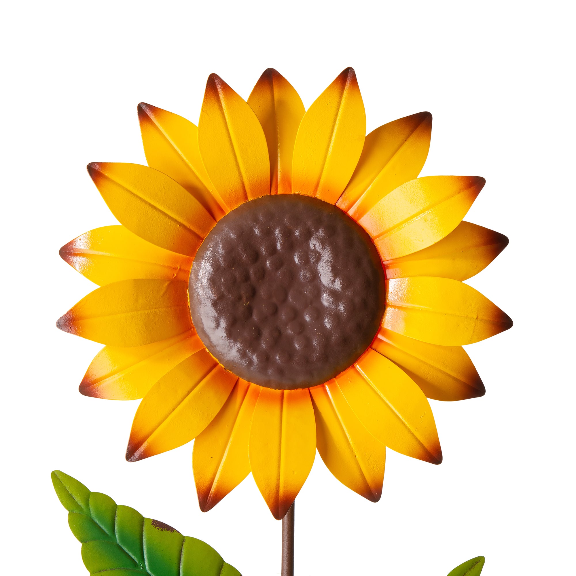 Glitzhome&#xAE; 42&#x22; Fall Metal Sunflower Yard Stake Set