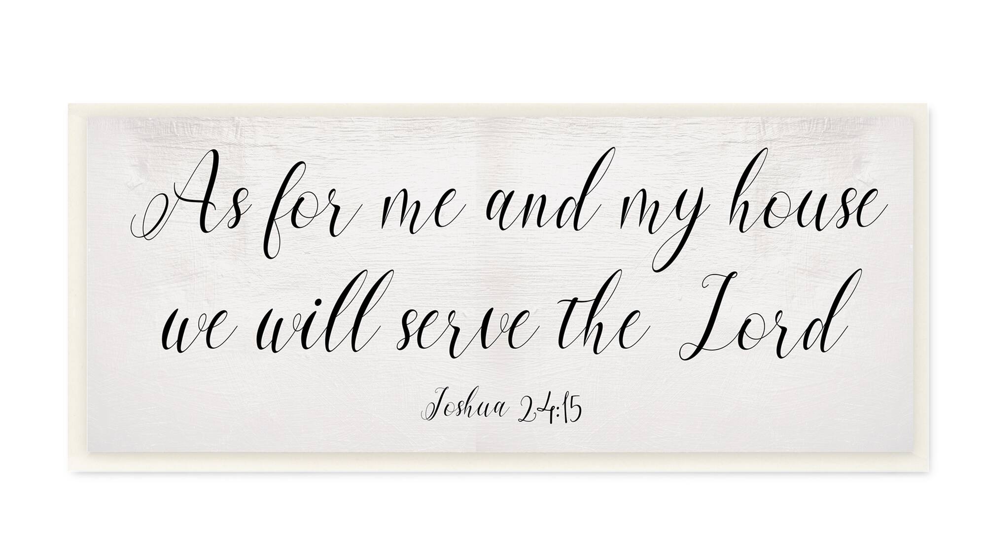 Stupell Industries We Will Serve the Lord Wooden Wall Plaque | Michaels®