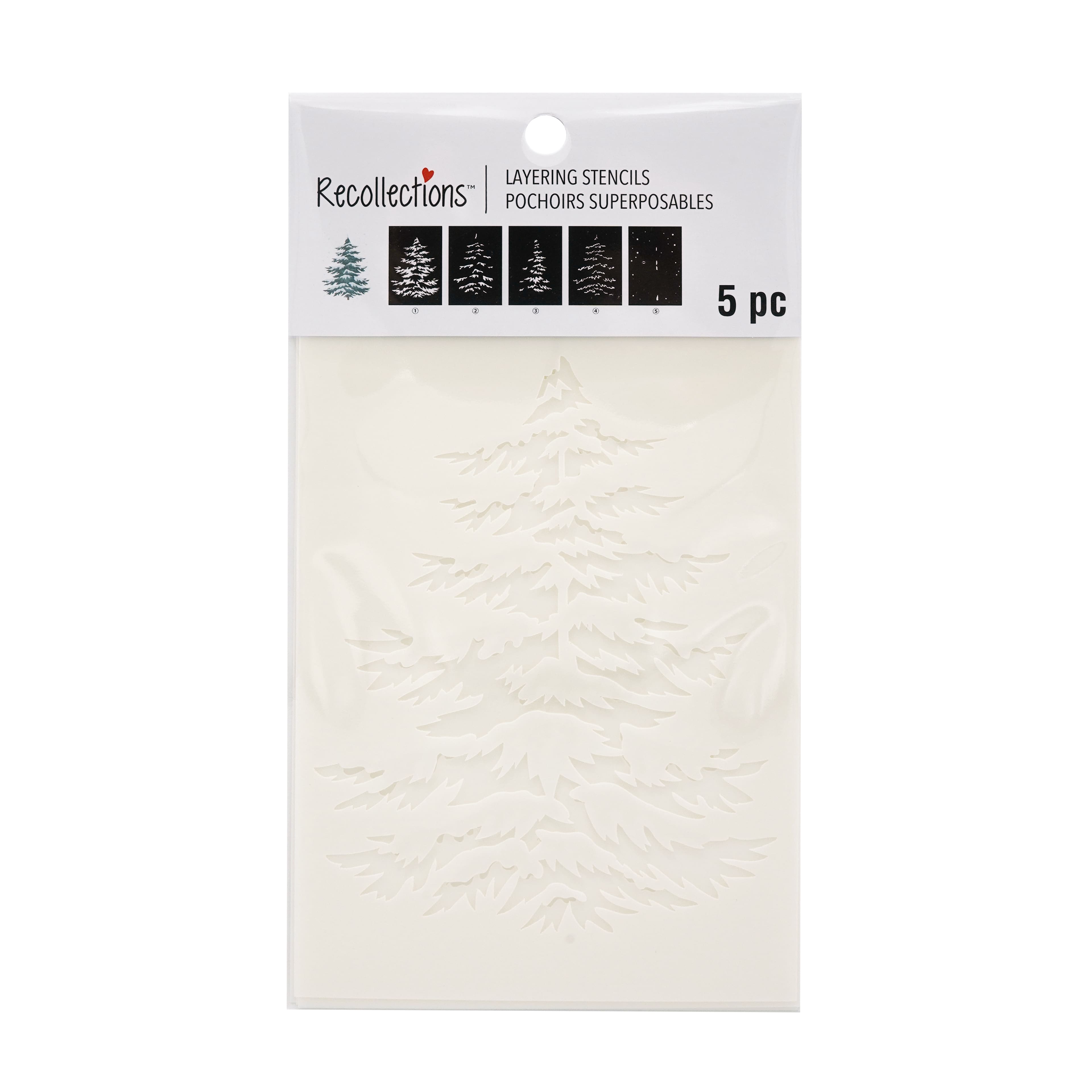 Winter Tree Layering Stencils by Recollections&#x2122;