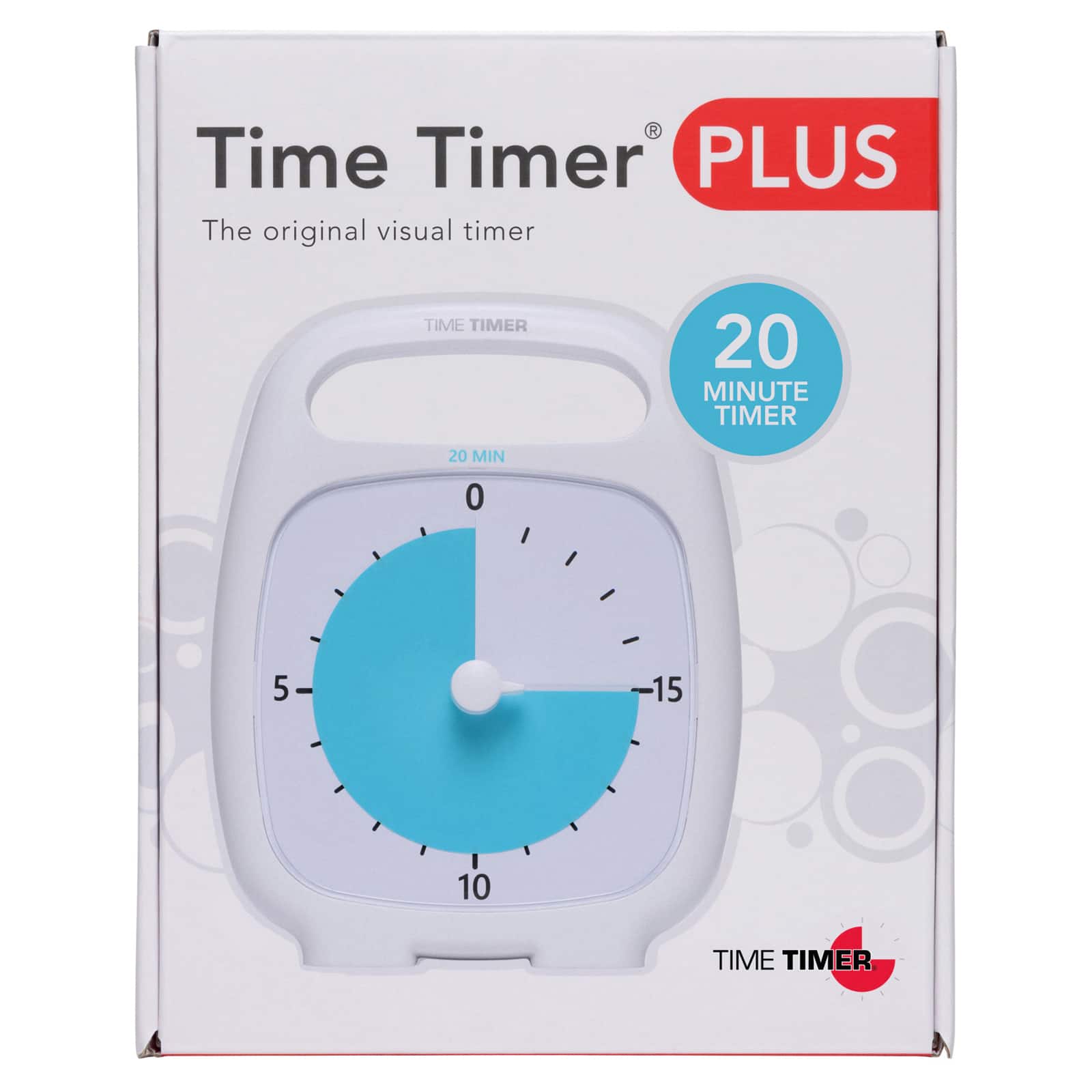 Time Timer PLUS&#xAE; White 20 Minute Timer