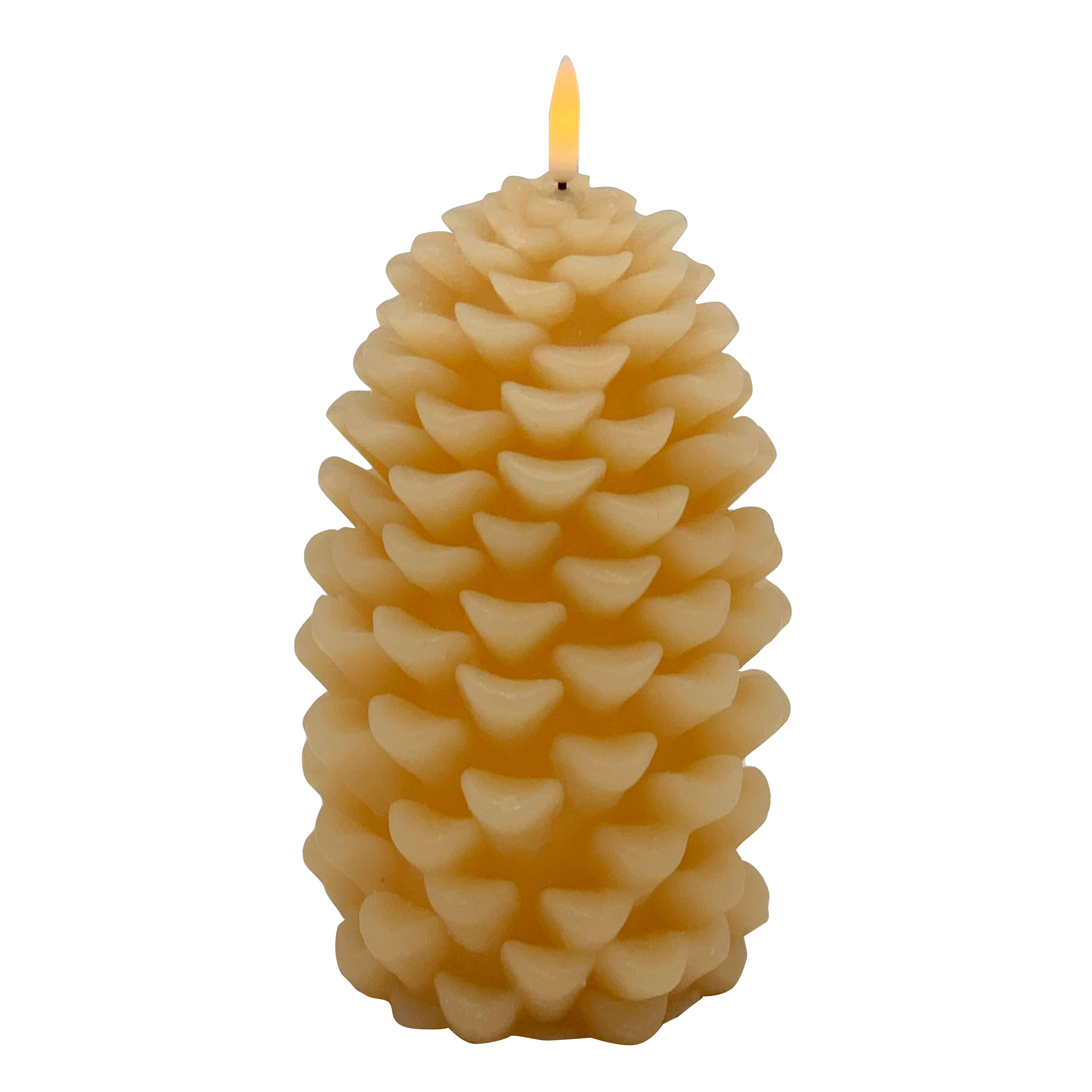 6&#x22; Yellow LED Pinecone Candle by Ashland&#xAE;