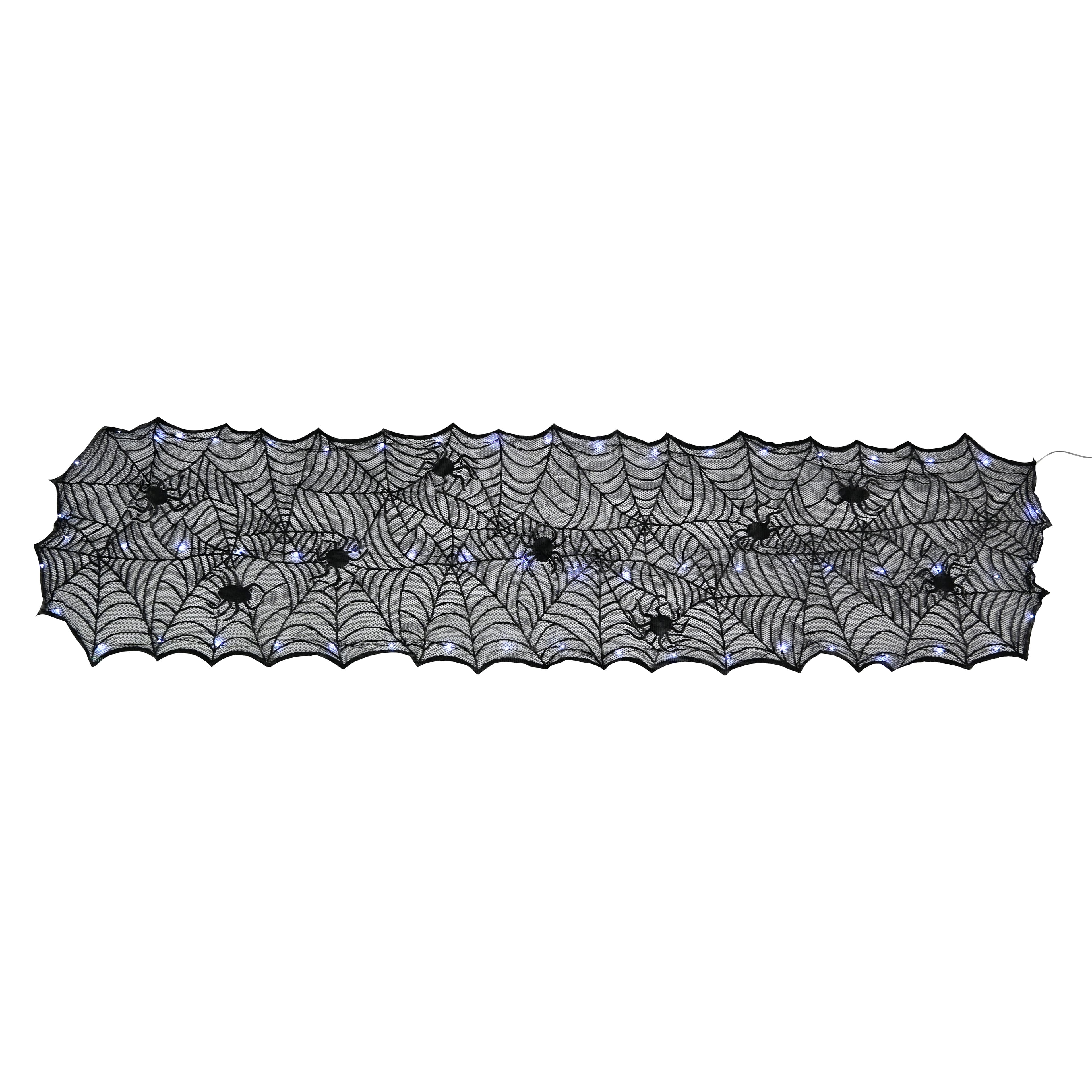 72&#x22; LED Lighted Spider Web Table Runner by Ashland&#xAE;
