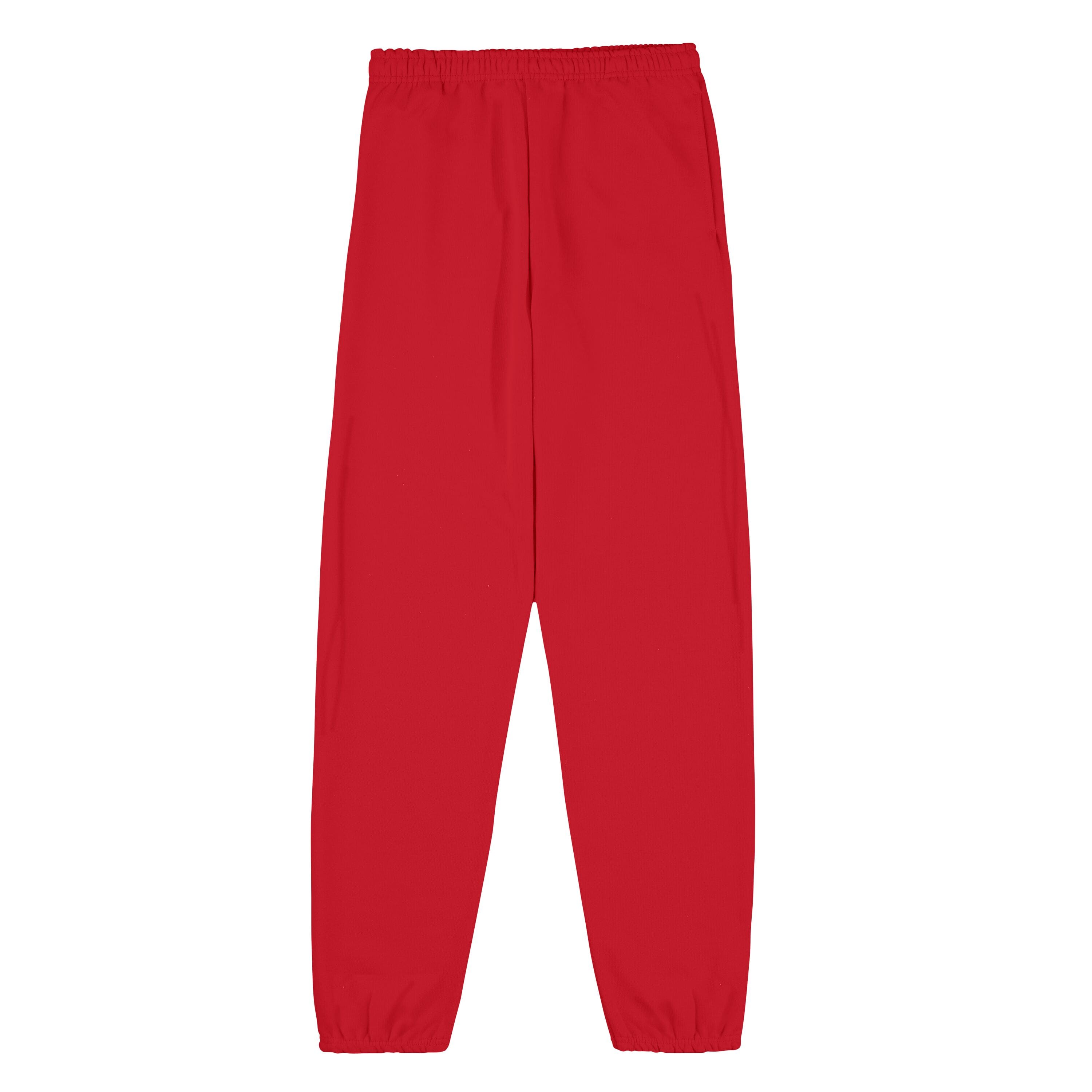 Red Sweat Pant Joggers, Trousers