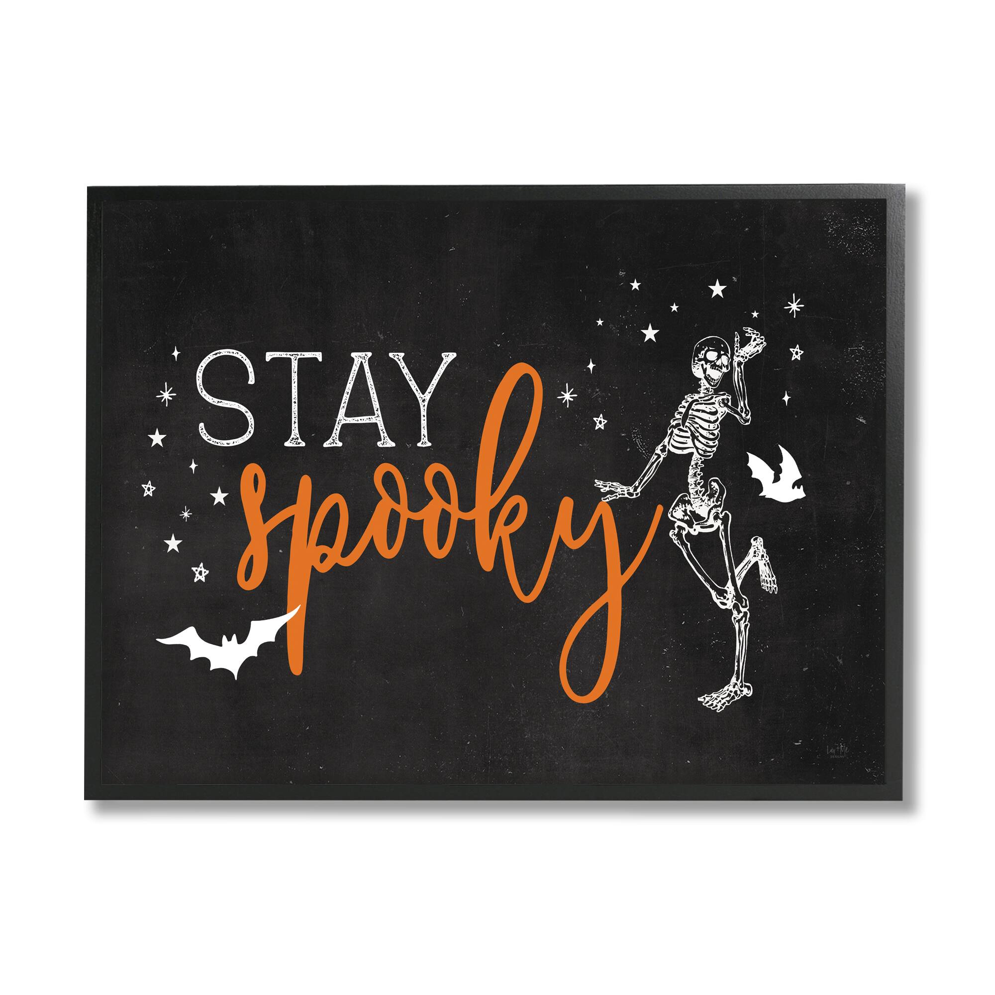 Stupell Industries Stay Spooky Skeleton Framed Giclee Art