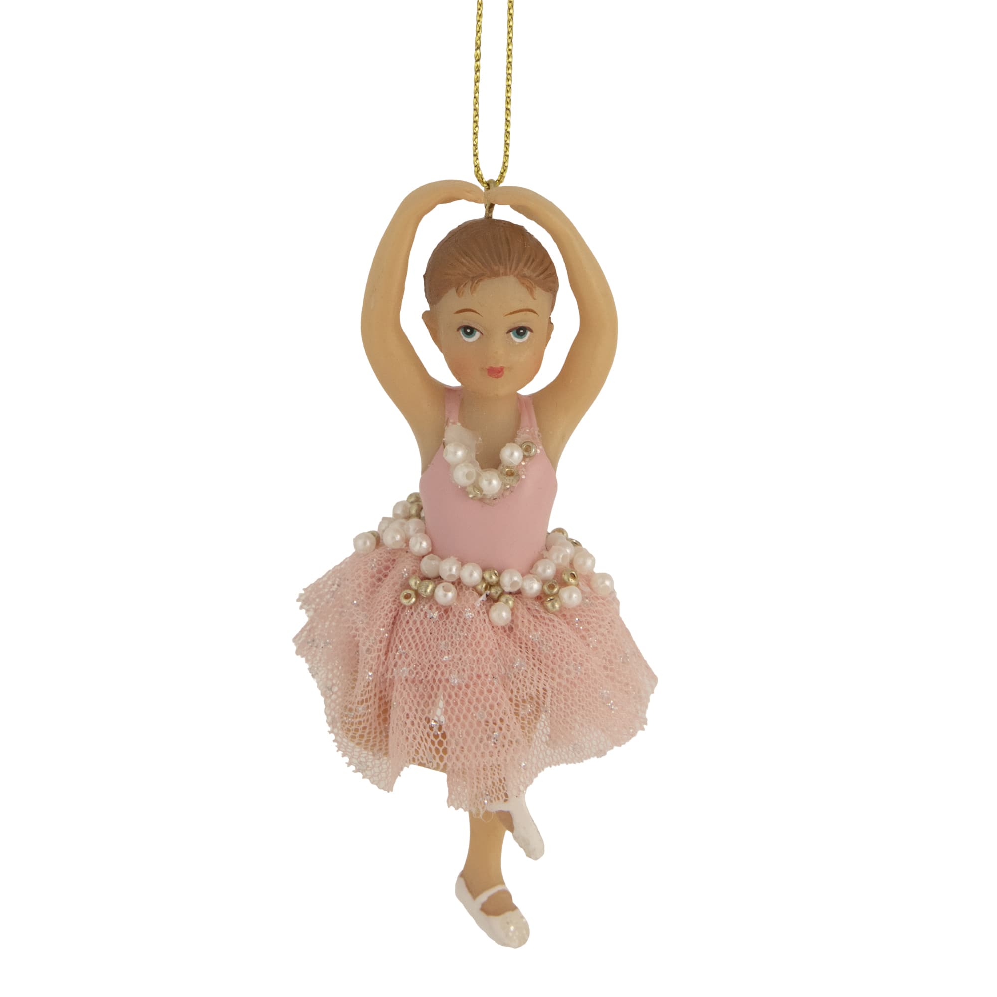 4.25&#x22; Pretty in Pink Ballerina Girl Christmas Ornament