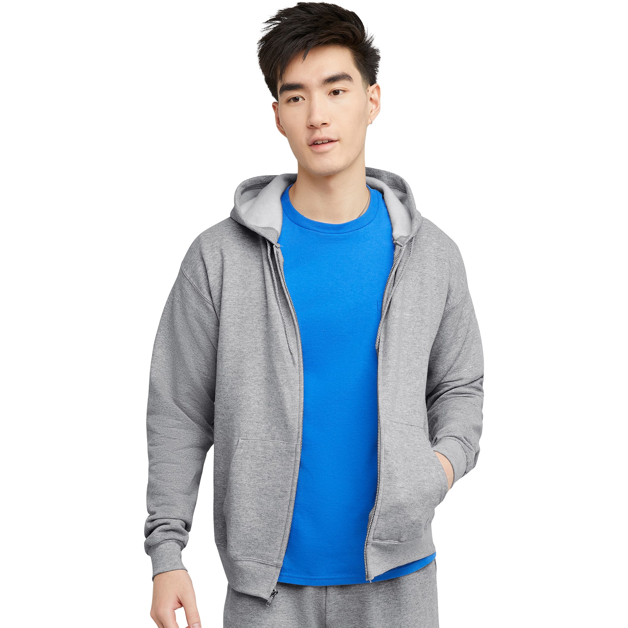 Hanes EcoSmart Fleece Full-Zip Men&#x27;s Hoodie