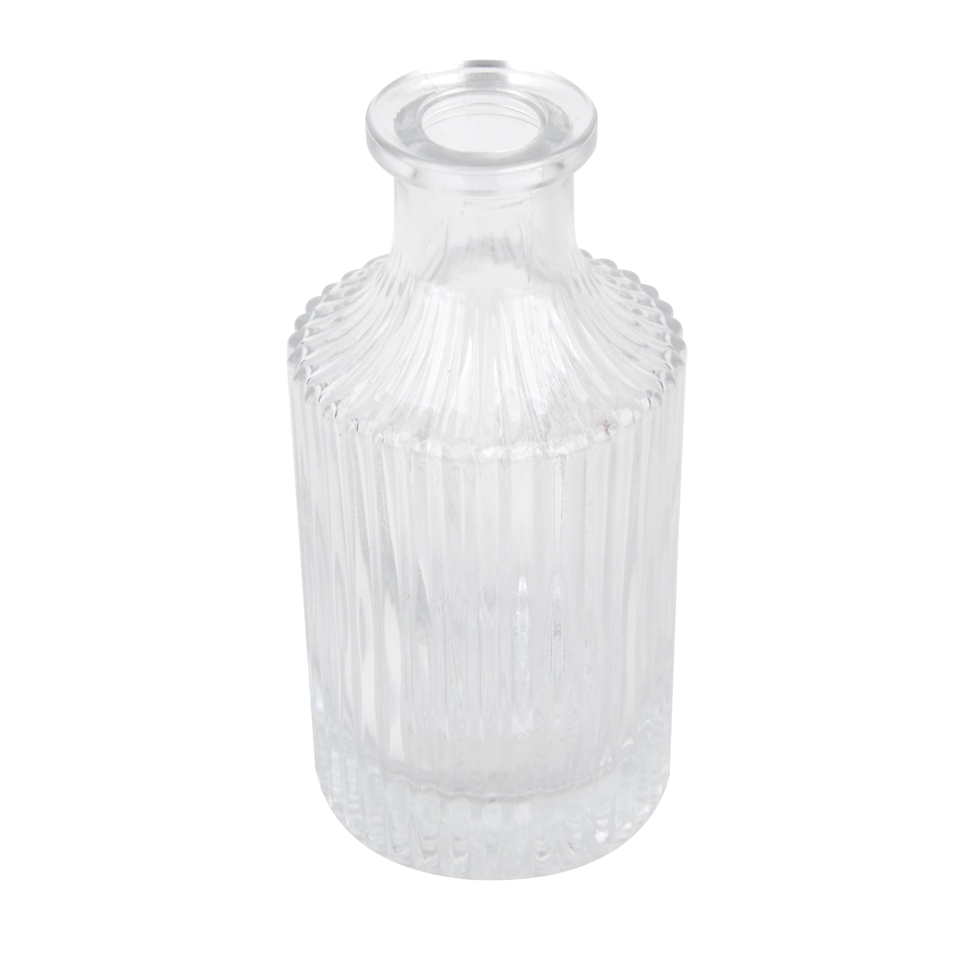 Assorted 5.5&#x22; Ribbed Glass Vase by Ashland&#xAE;, 1pc.