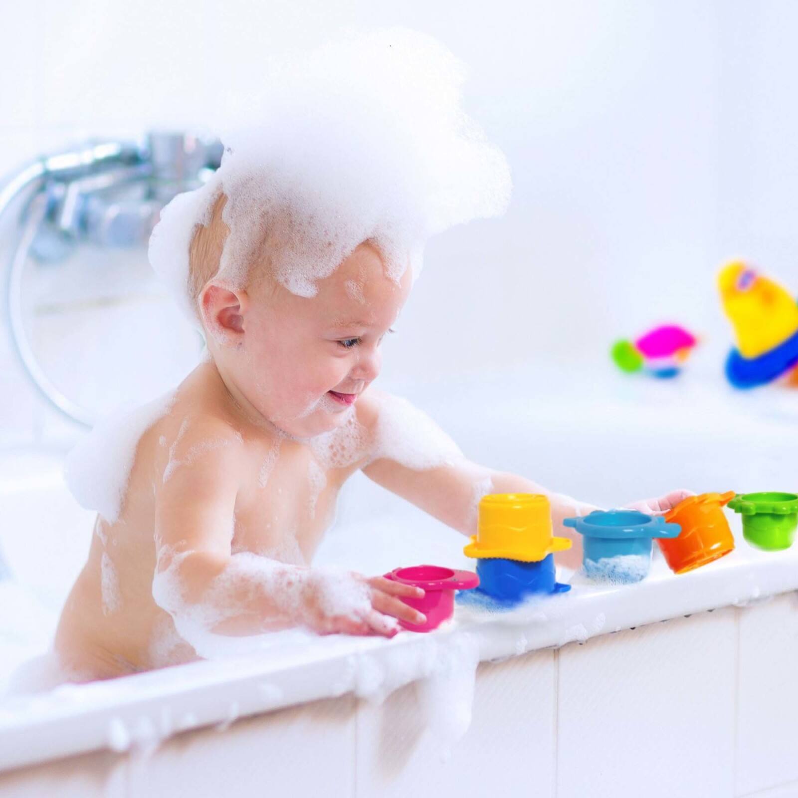 Extasticks Beautiful Colored Stacking Cups with Sea Animals