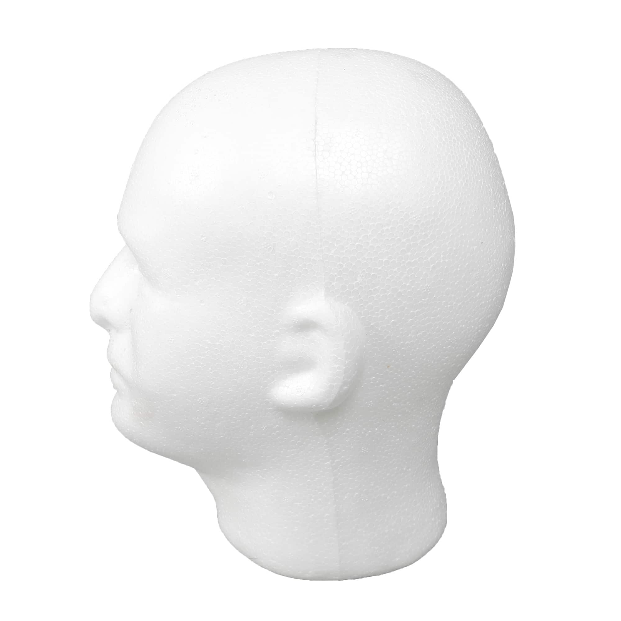 16 Pack: White Foam Male Head by Ashland&#xAE;