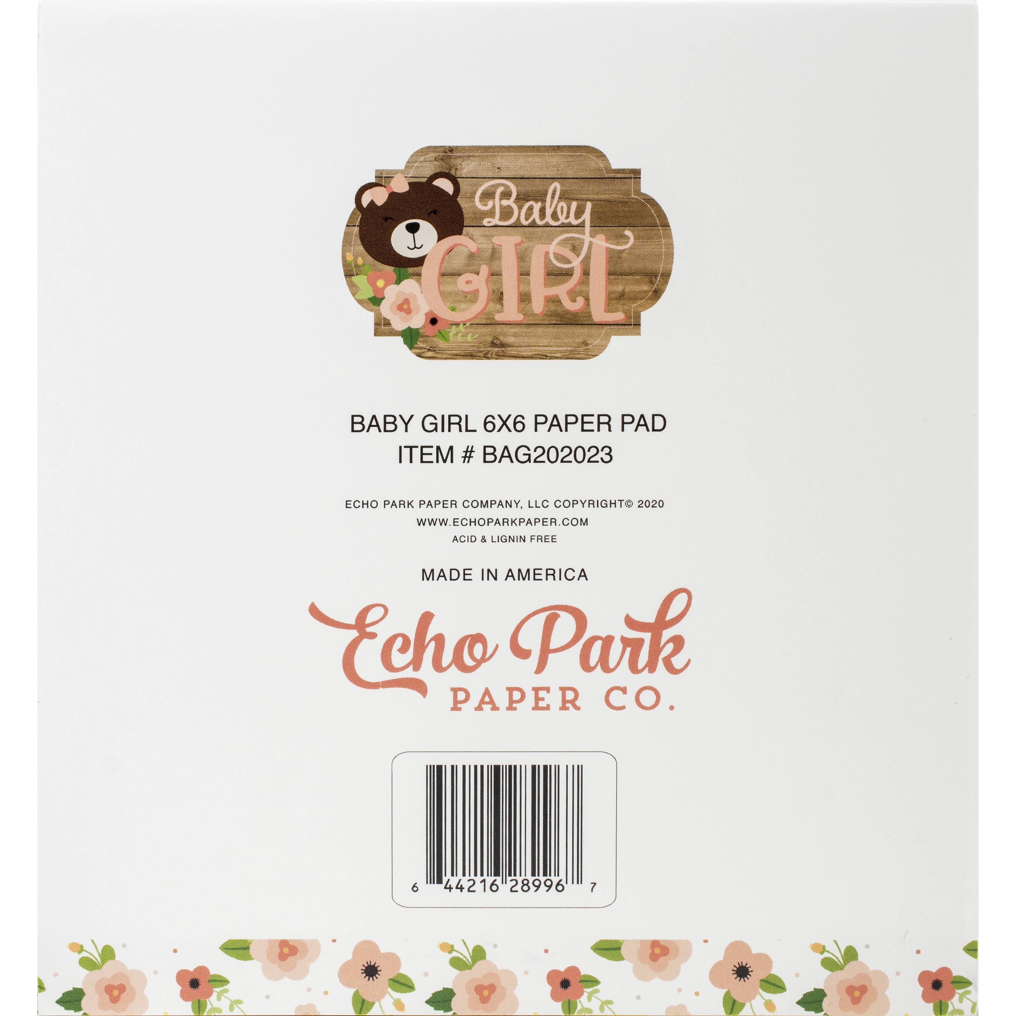 Echo Park Double-Sided Paper Pad 6&#x22;X6&#x22; 24/Pkg-Baby Girl