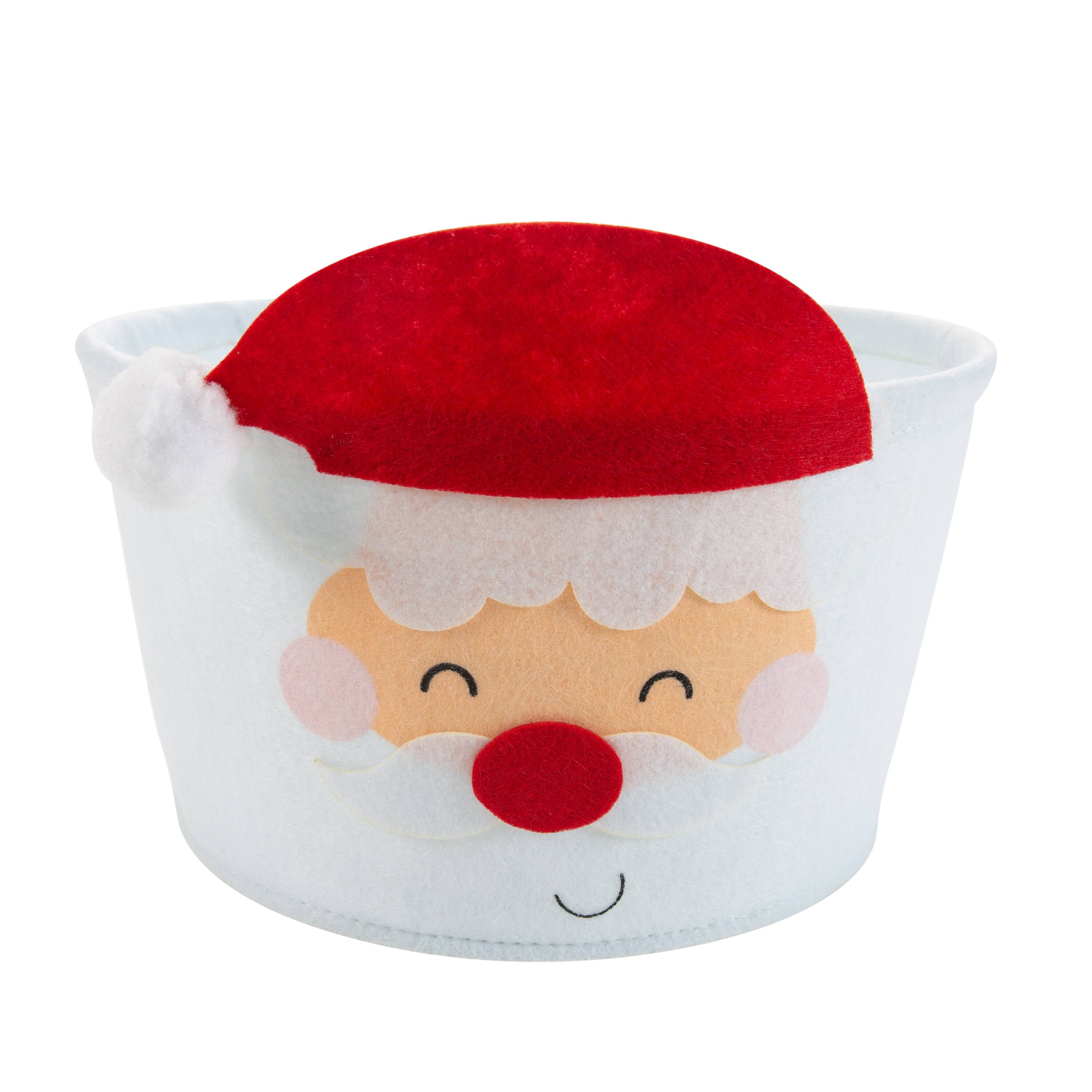 Simplify Round Felt Santa Tote