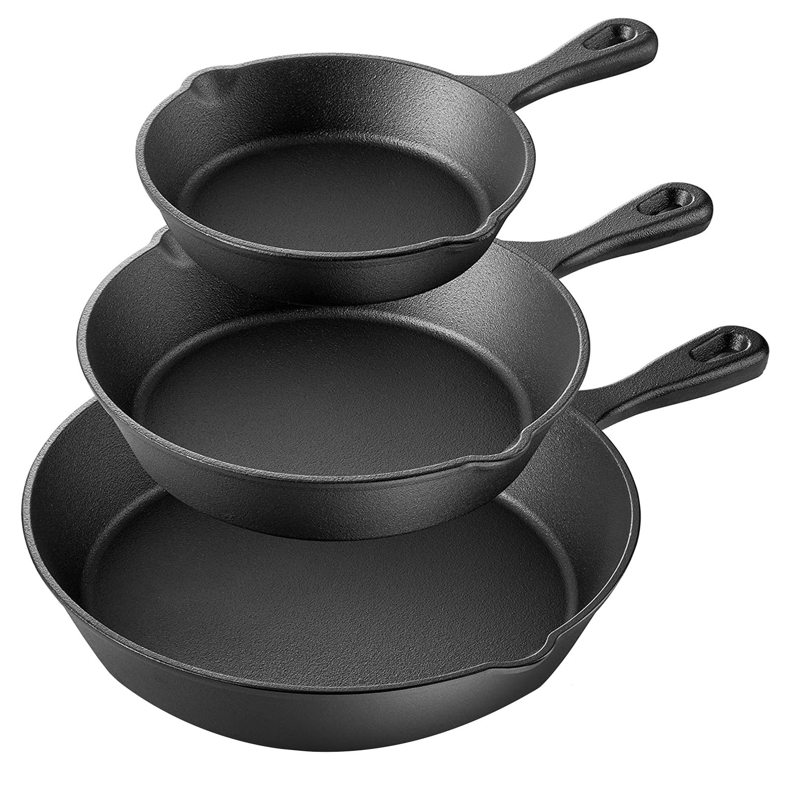 Gibson Everyday Highberry 3 Piece Nonstick Carbon Steel Cookware Set in Grey