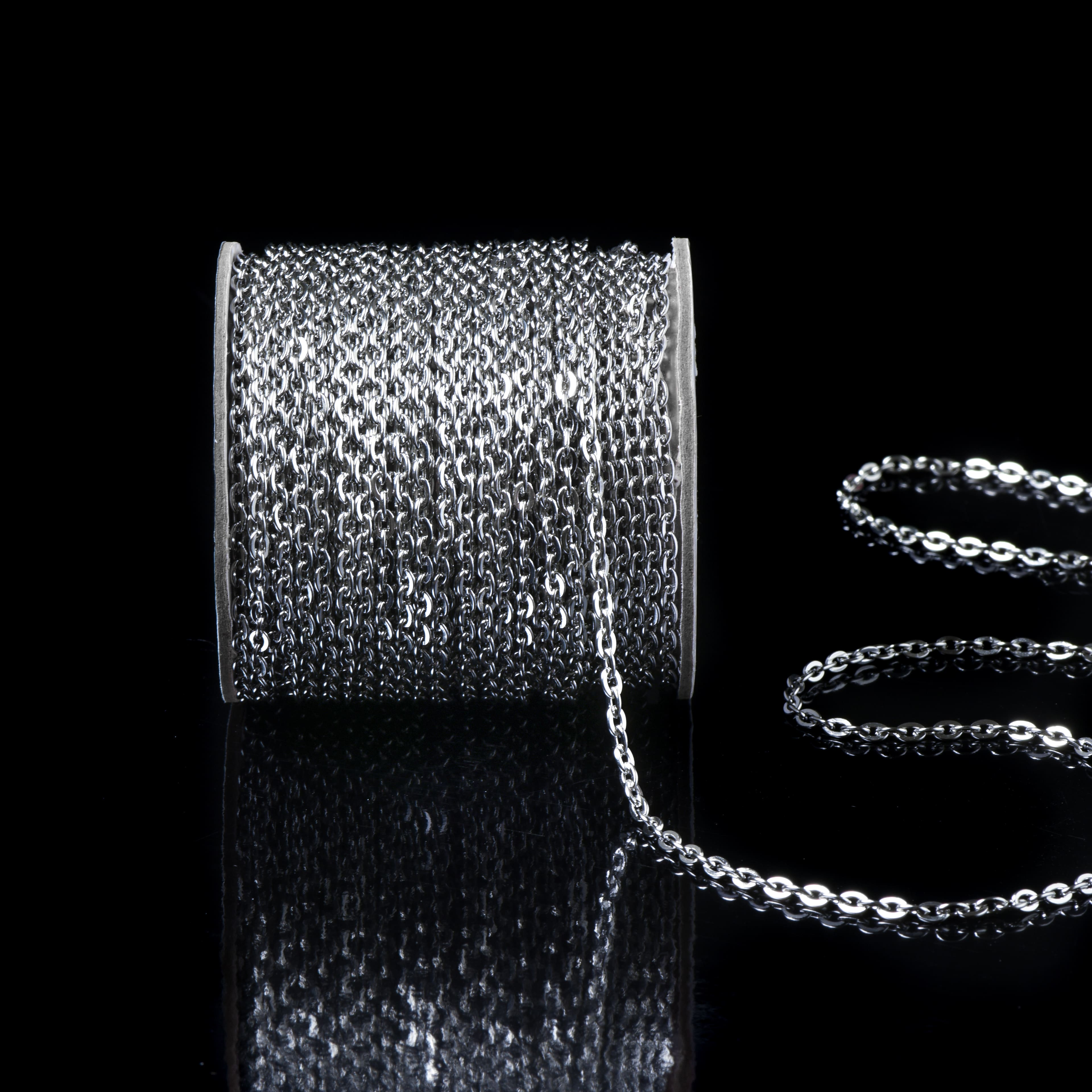 2.9mm Stainless Steel Cable Chain Spool, 9.4yd. by Bead Landing™