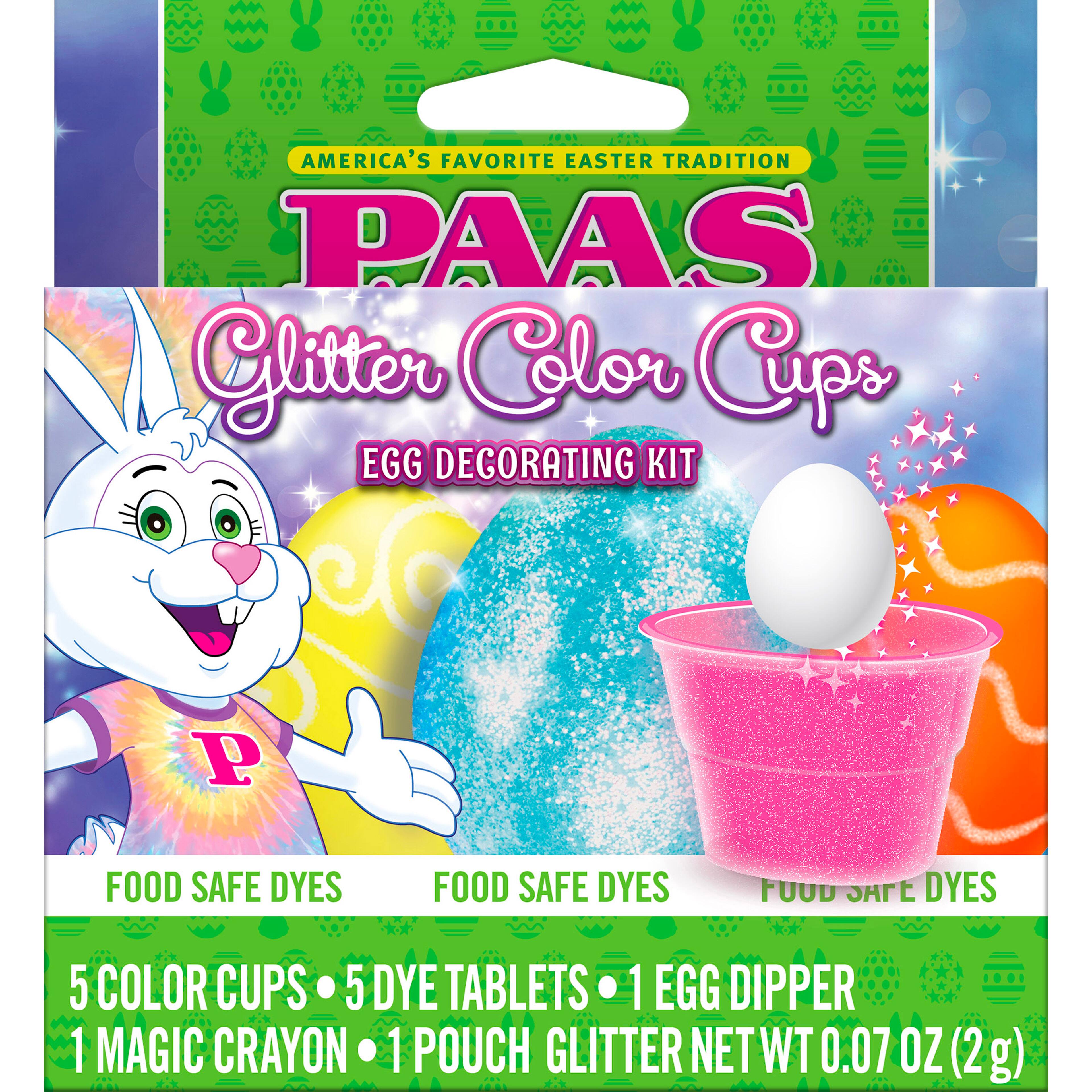PAAS® Glitter Color Cups Easter Egg Decorating Kit Michaels
