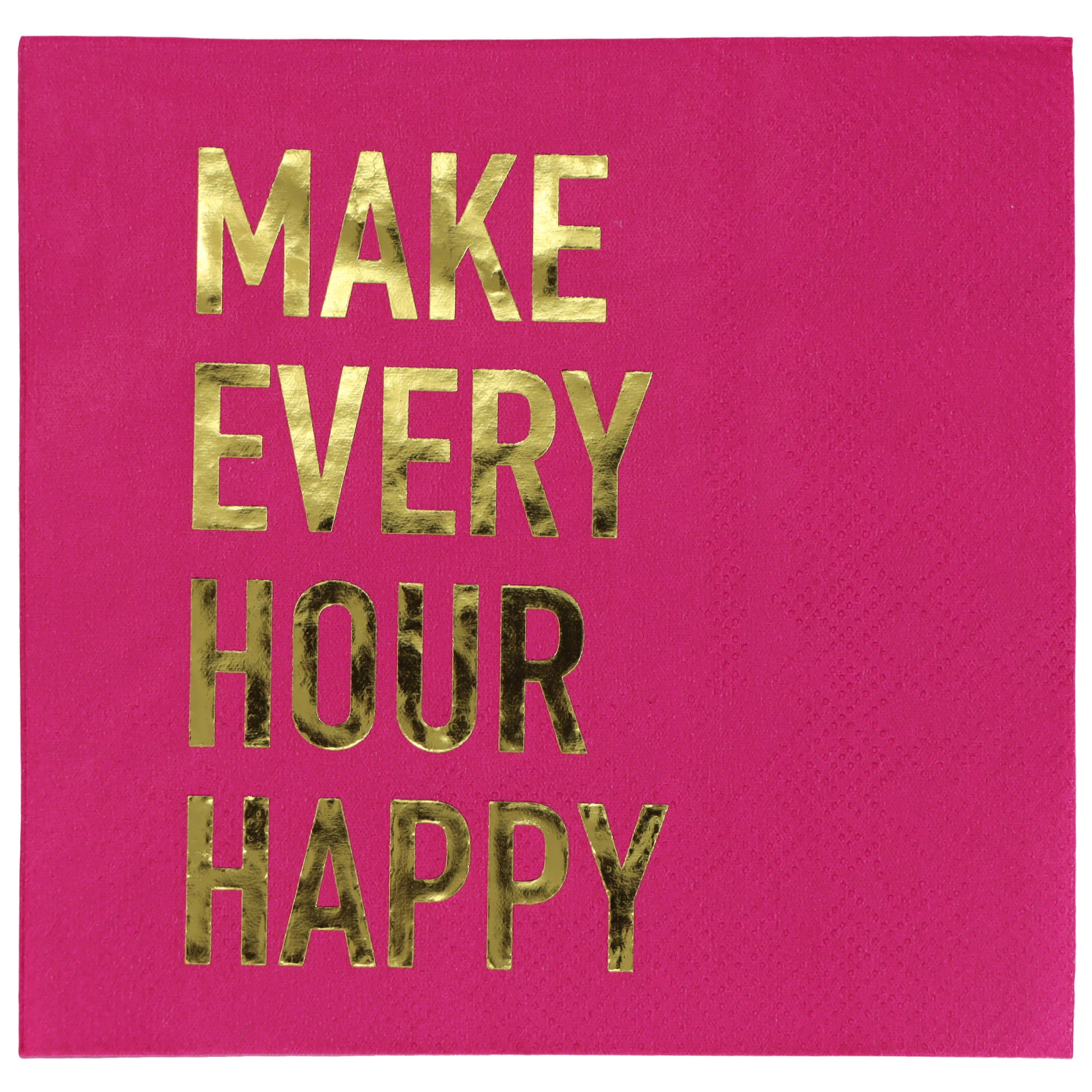 Make Every Hour Happy Beverage Napkins, 20ct. by Ashland&#xAE;