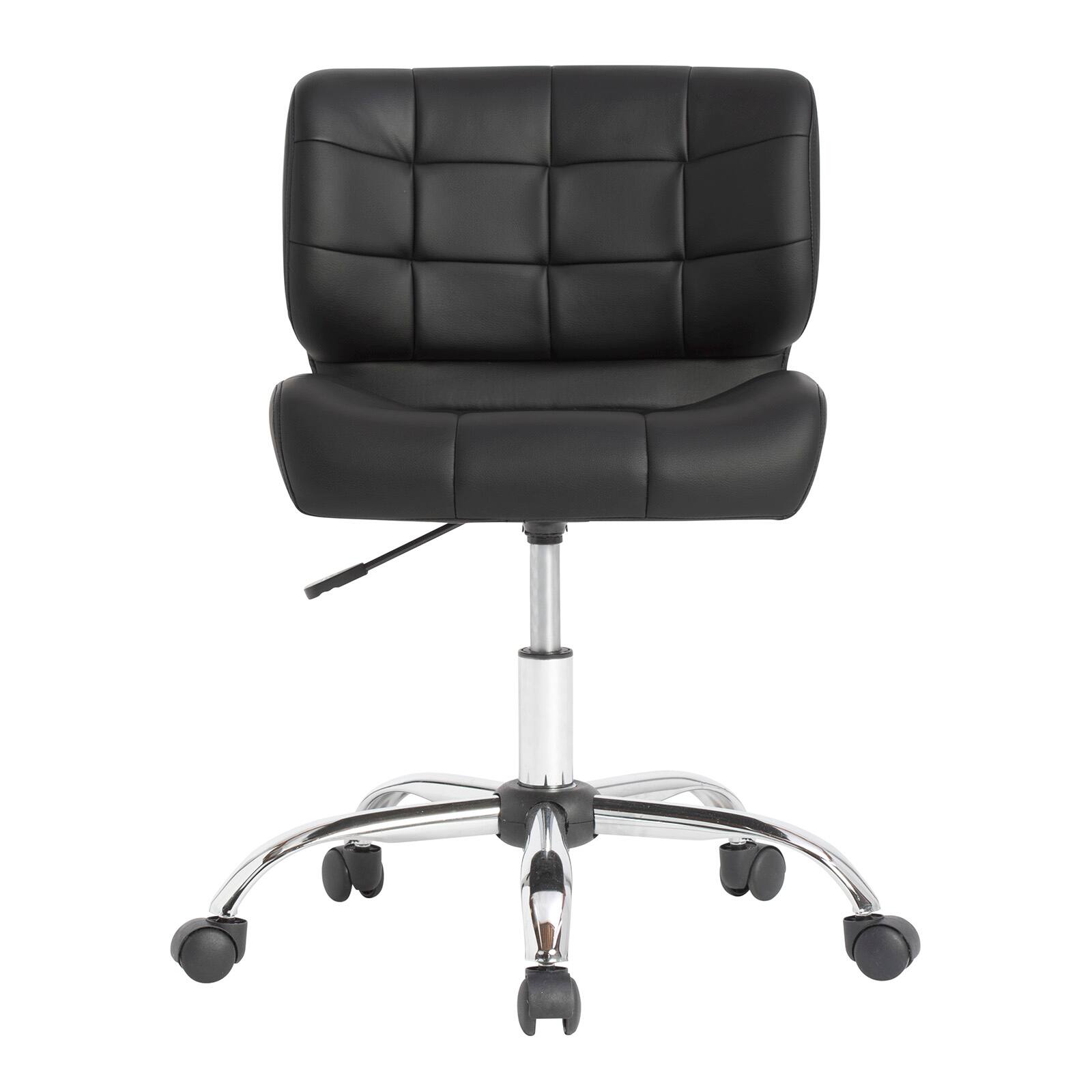 Calico Designs Crest Black Mobile Office Task Chair with Adjustable Height