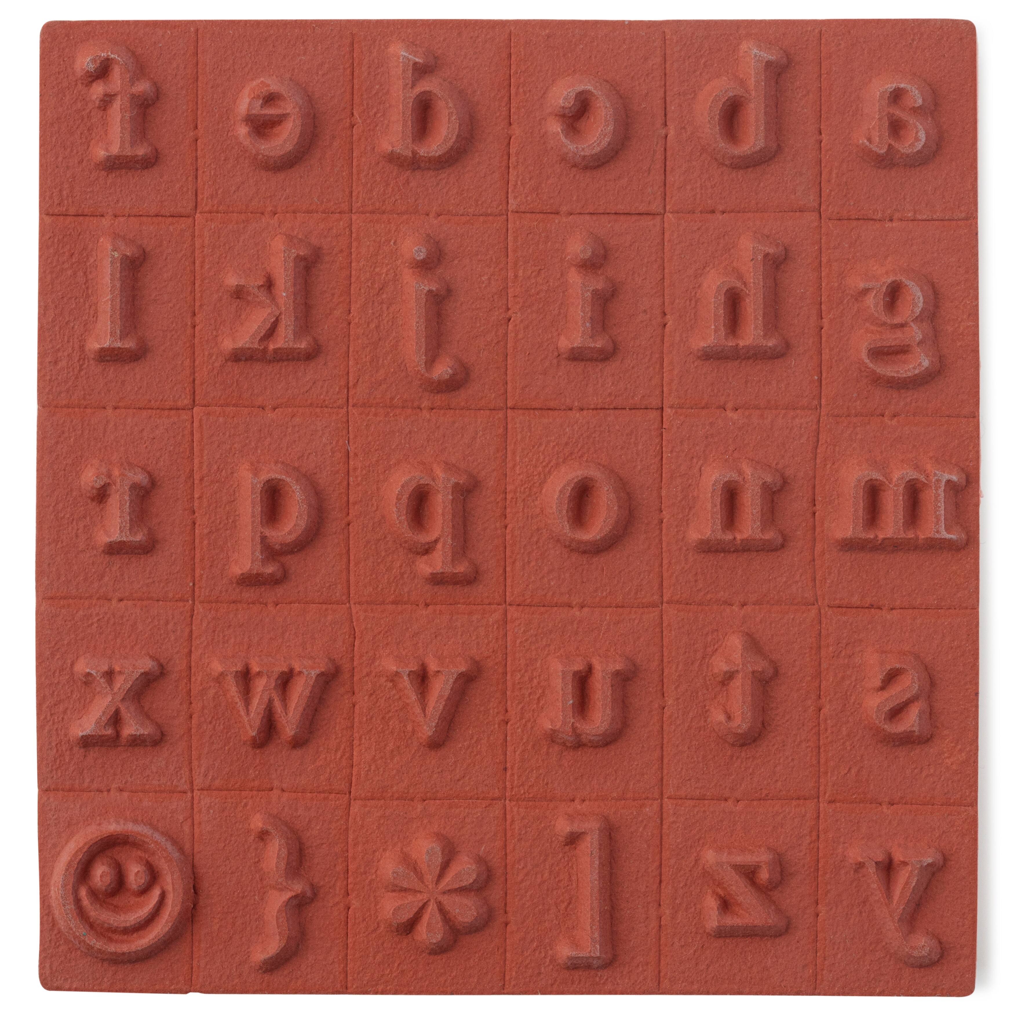 6 Pack: Medium Lowercase Alphabet Wood Stamp Set by Recollections™