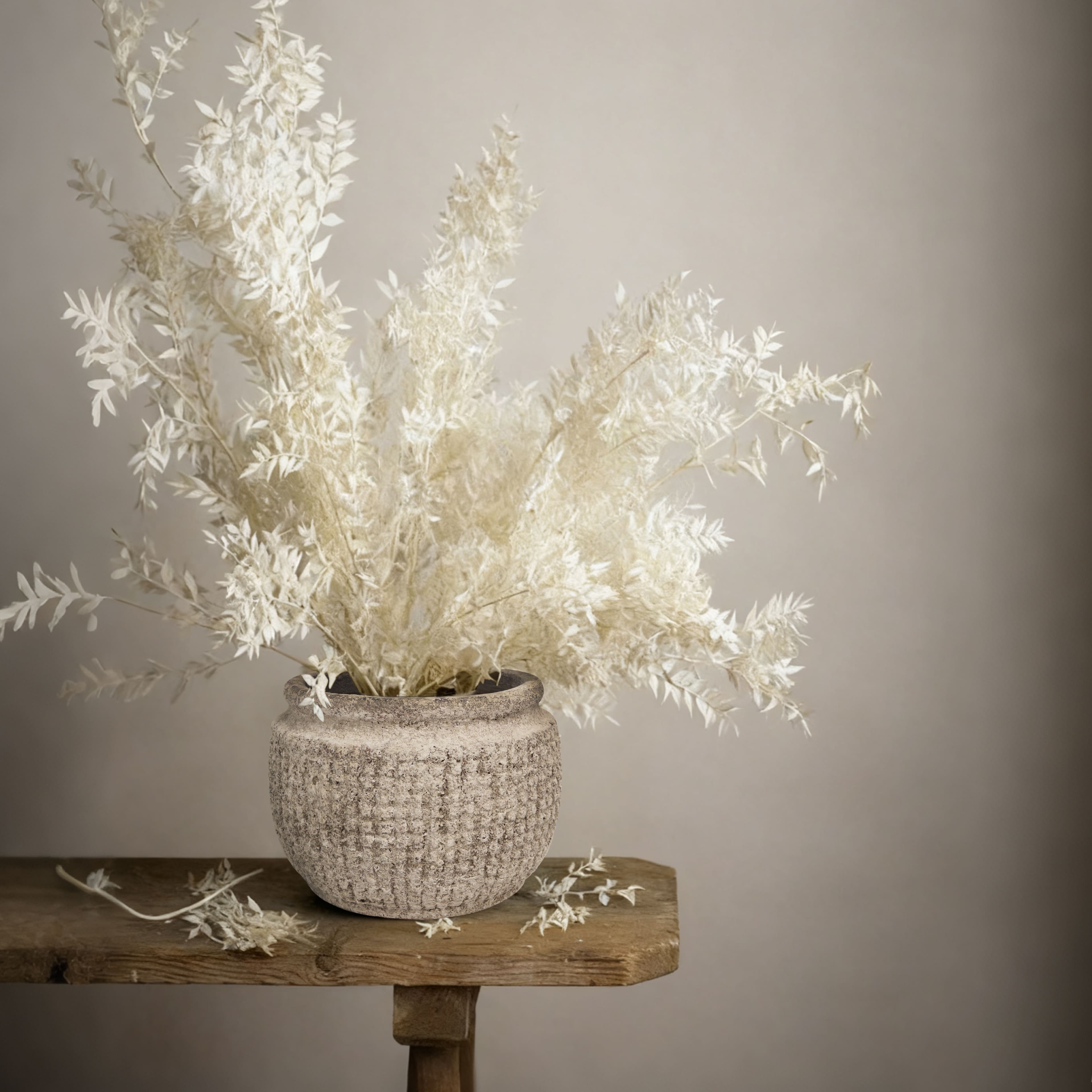 5.5" Gray Textured Ceramic Pot by Ashland®