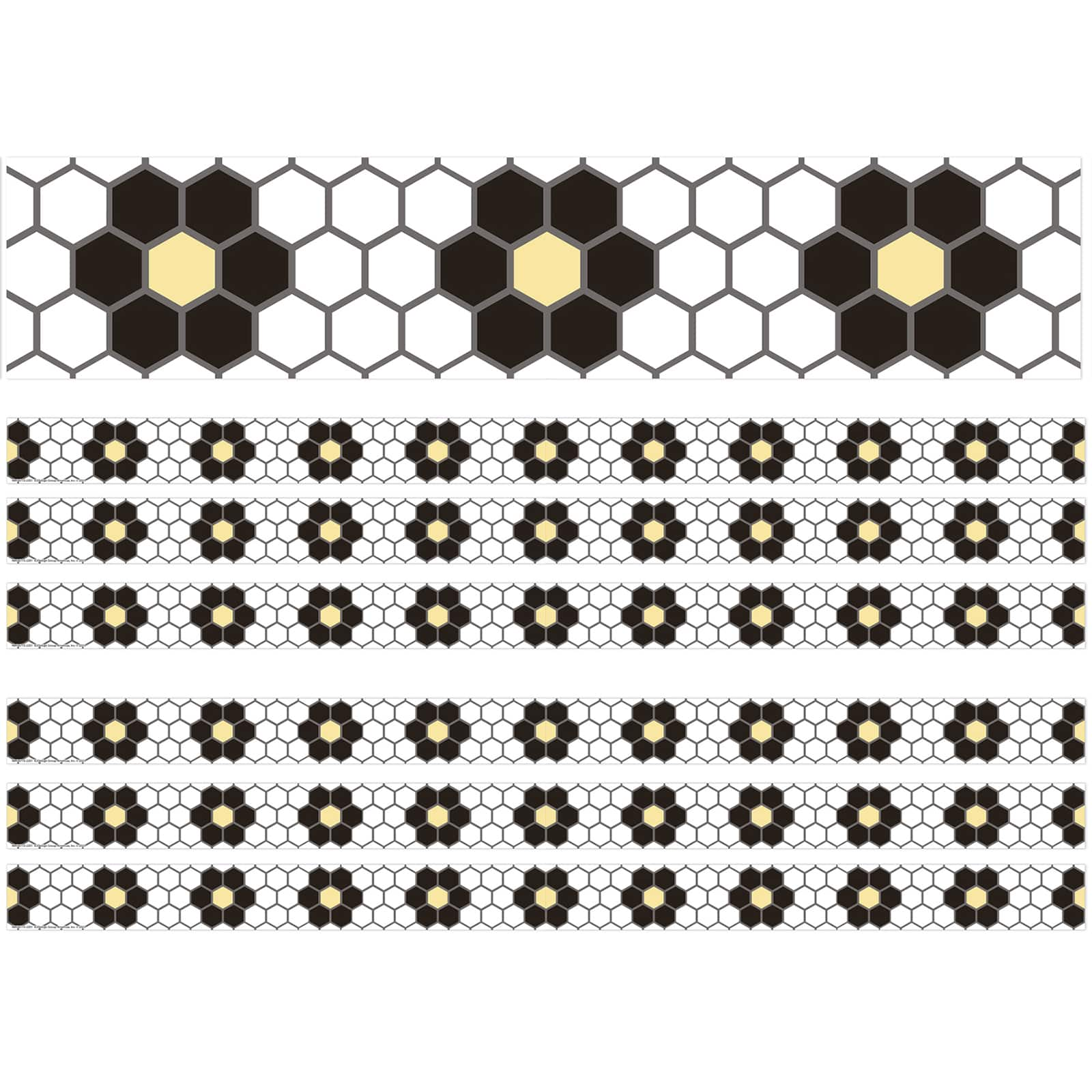 Eureka The Hive Floral Mosaic Deco Trim&#xAE; Set