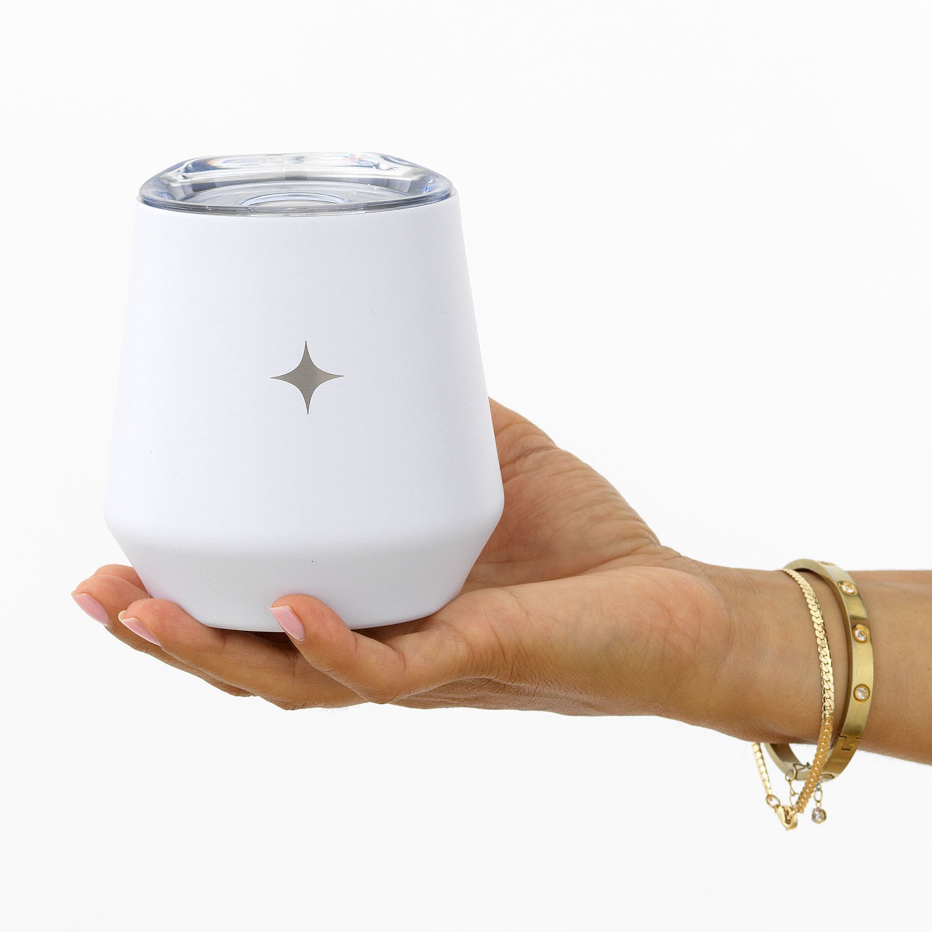 JoyJolt® 12oz. Vacuum Insulated Stemless Wine Tumbler with Lid