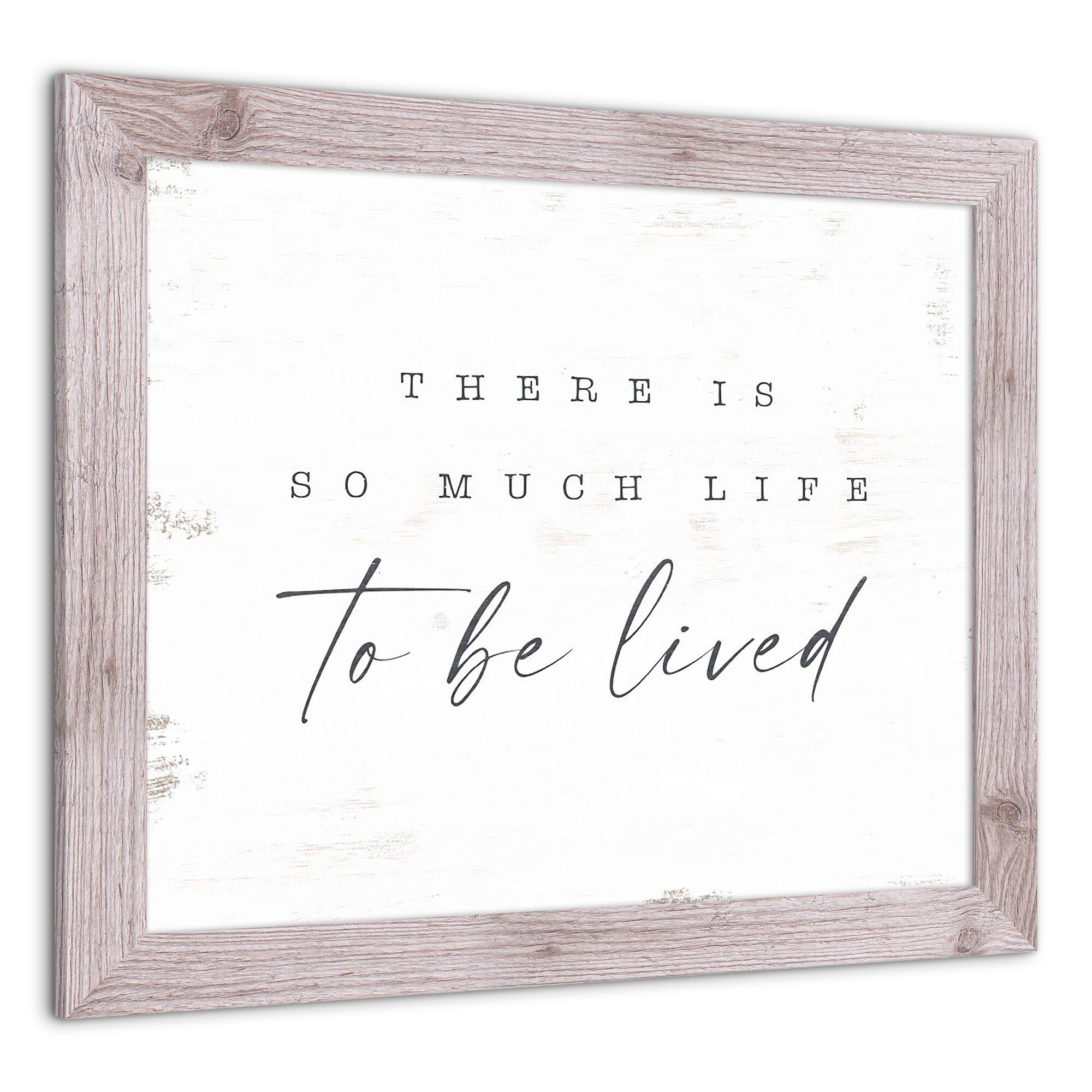 So Much Life To Be Lived Western Framed Print