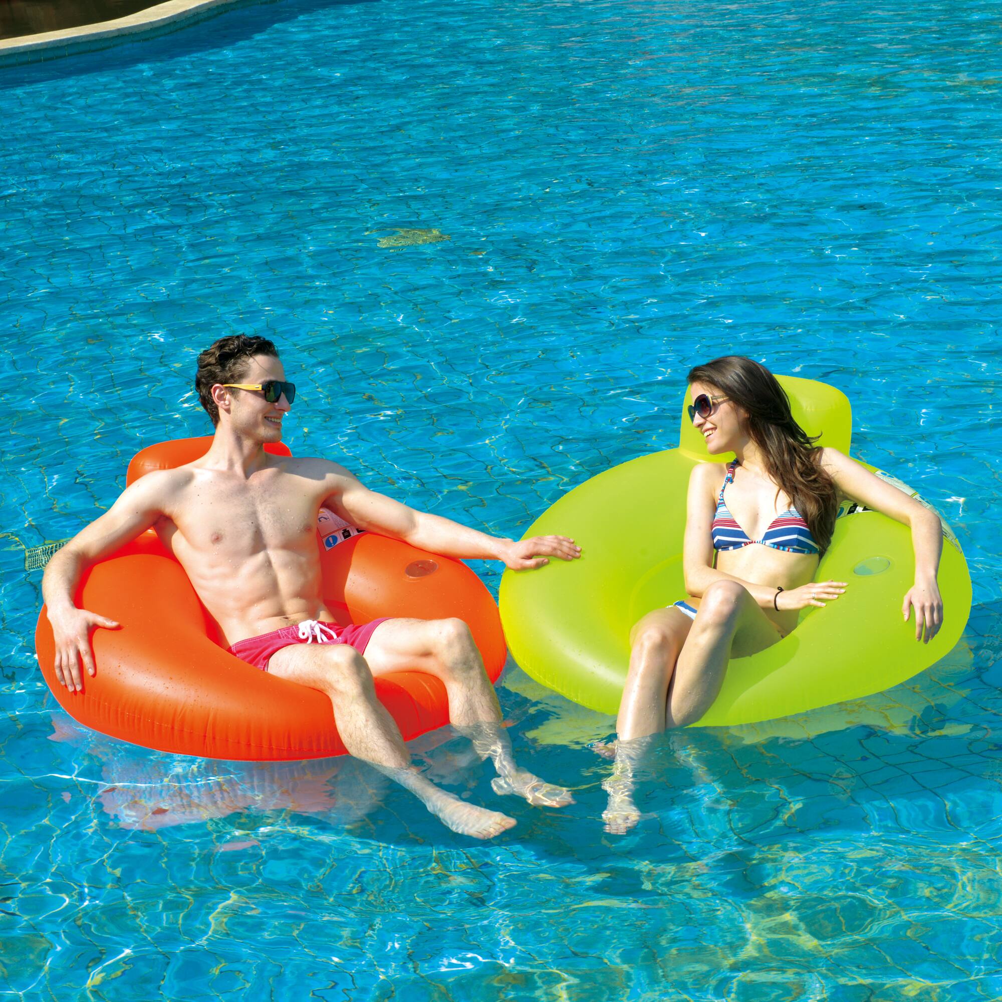 4ft. Yellow Inner Tube Swimming Pool Lounger