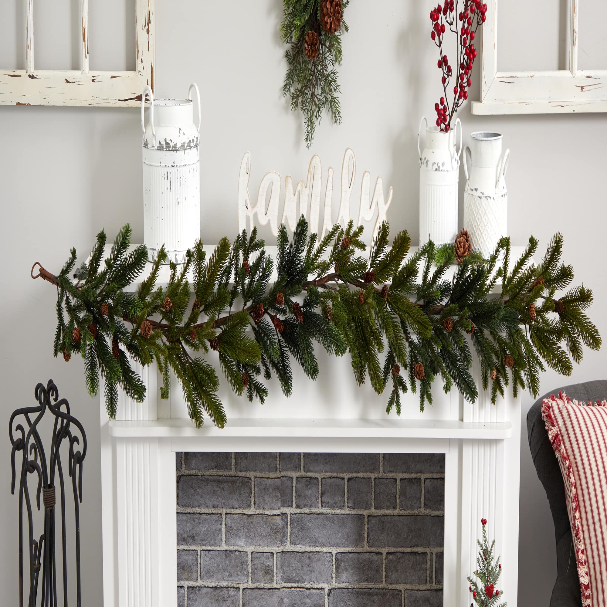 5ft. Pine &#x26; Pinecone Garland