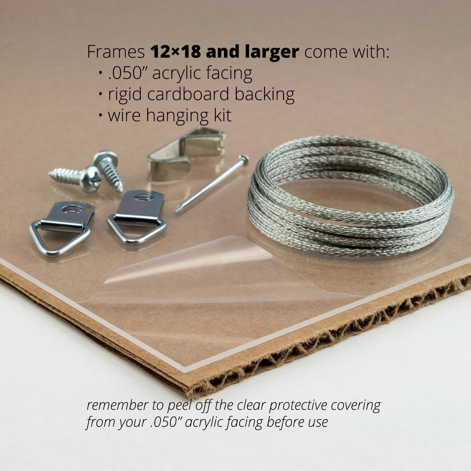 Craig Frames Essentials Satin White Picture Frame