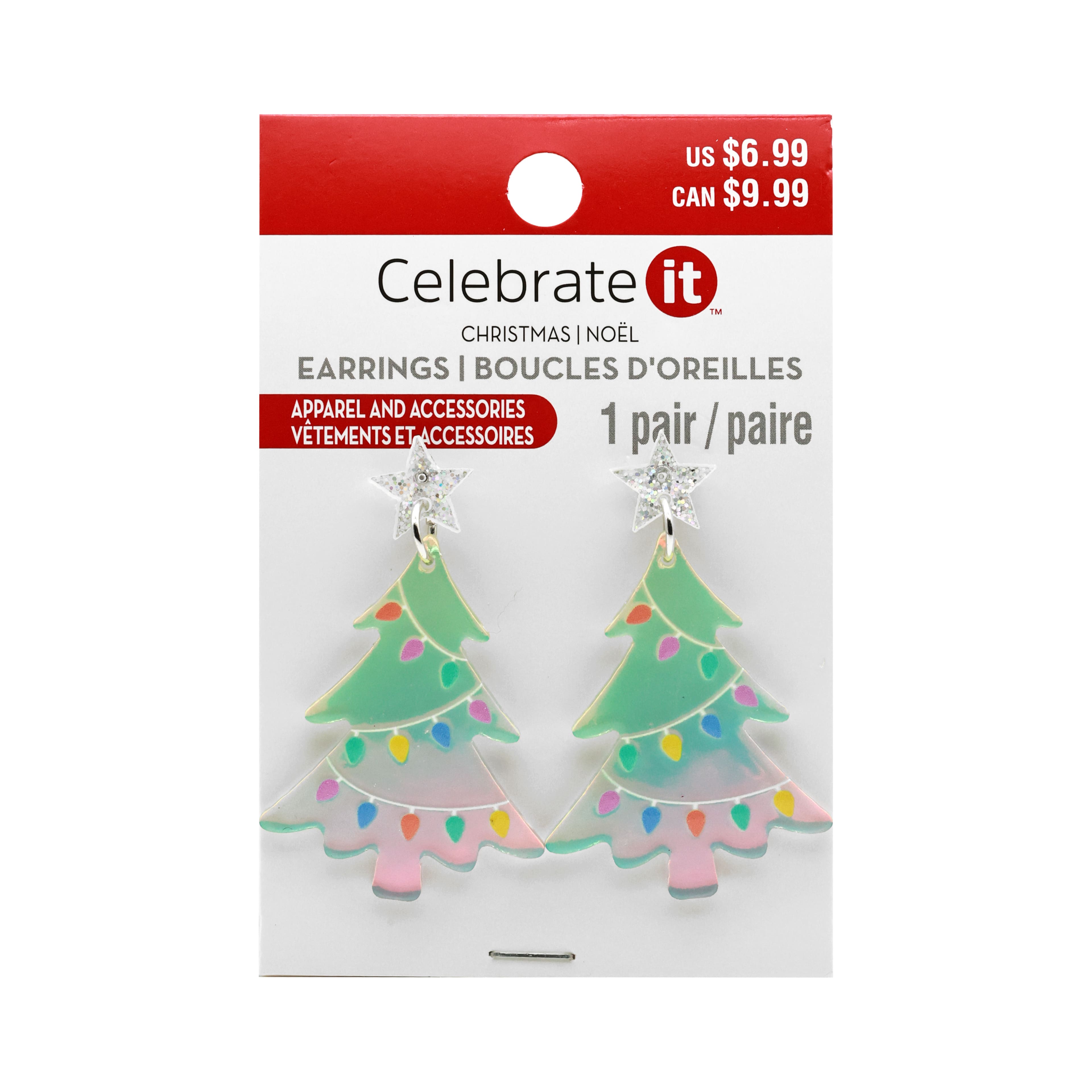 Acrylic Christmas Tree Earrings by Celebrate It&#x2122;