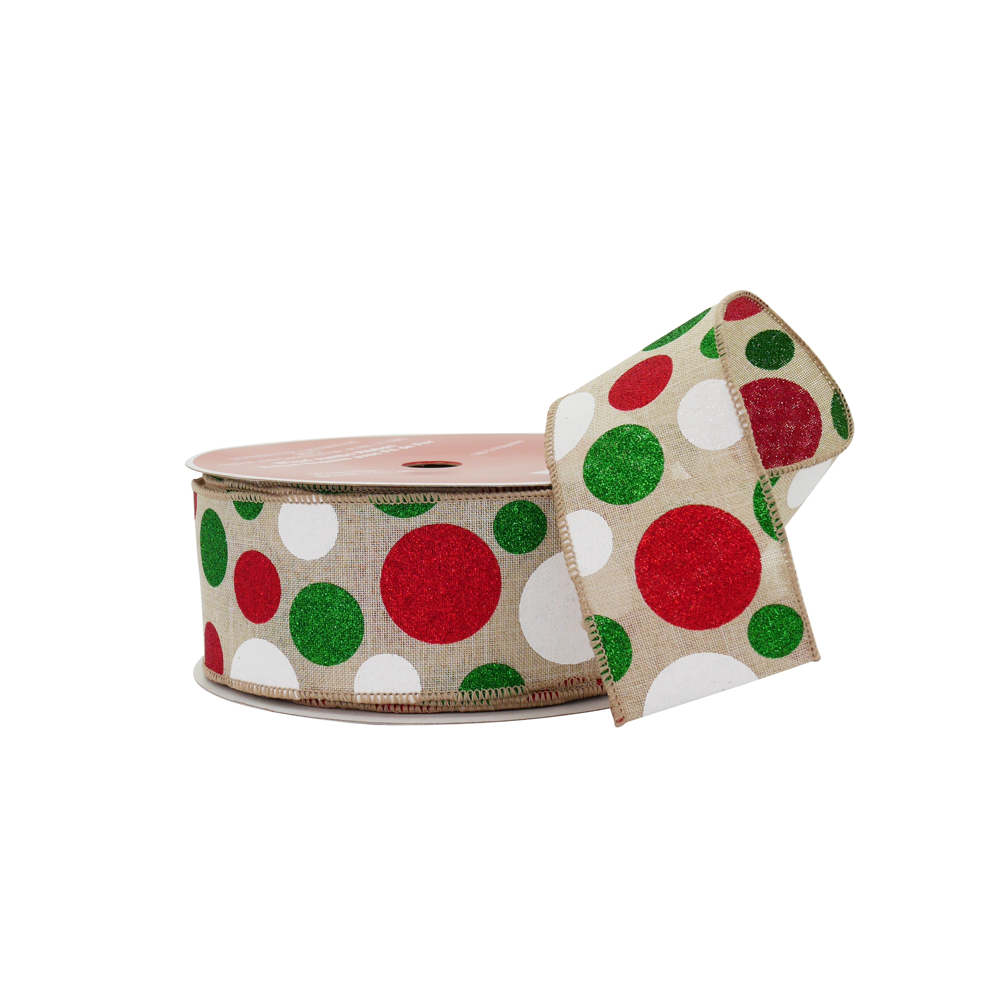2.5&#x22; x 80ft. Whimsy Dots Wired Jumbo Ribbon by Celebrate It&#xAE;