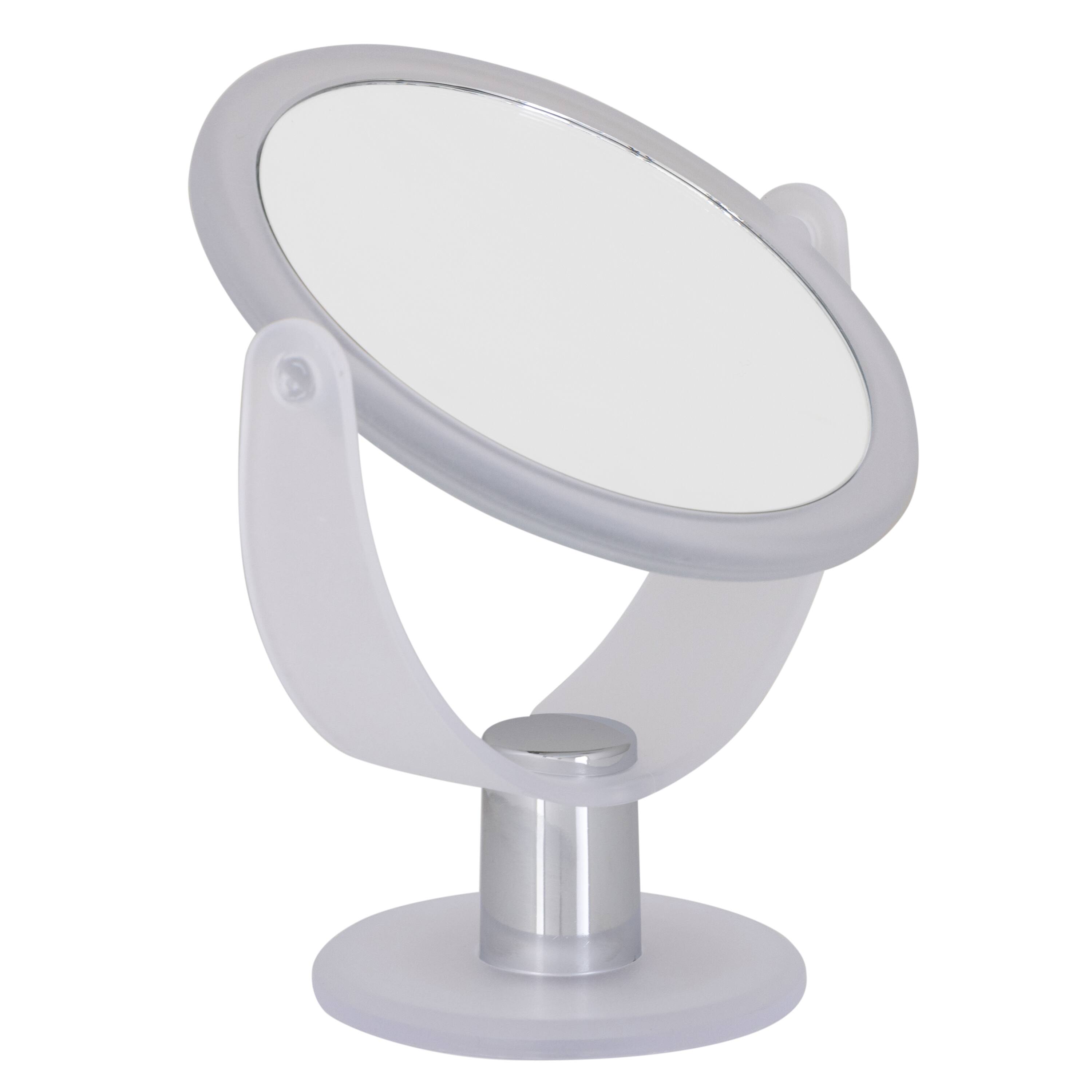 Home Details Dual Sided 10X Magnification Rubberized Vanity Mirror