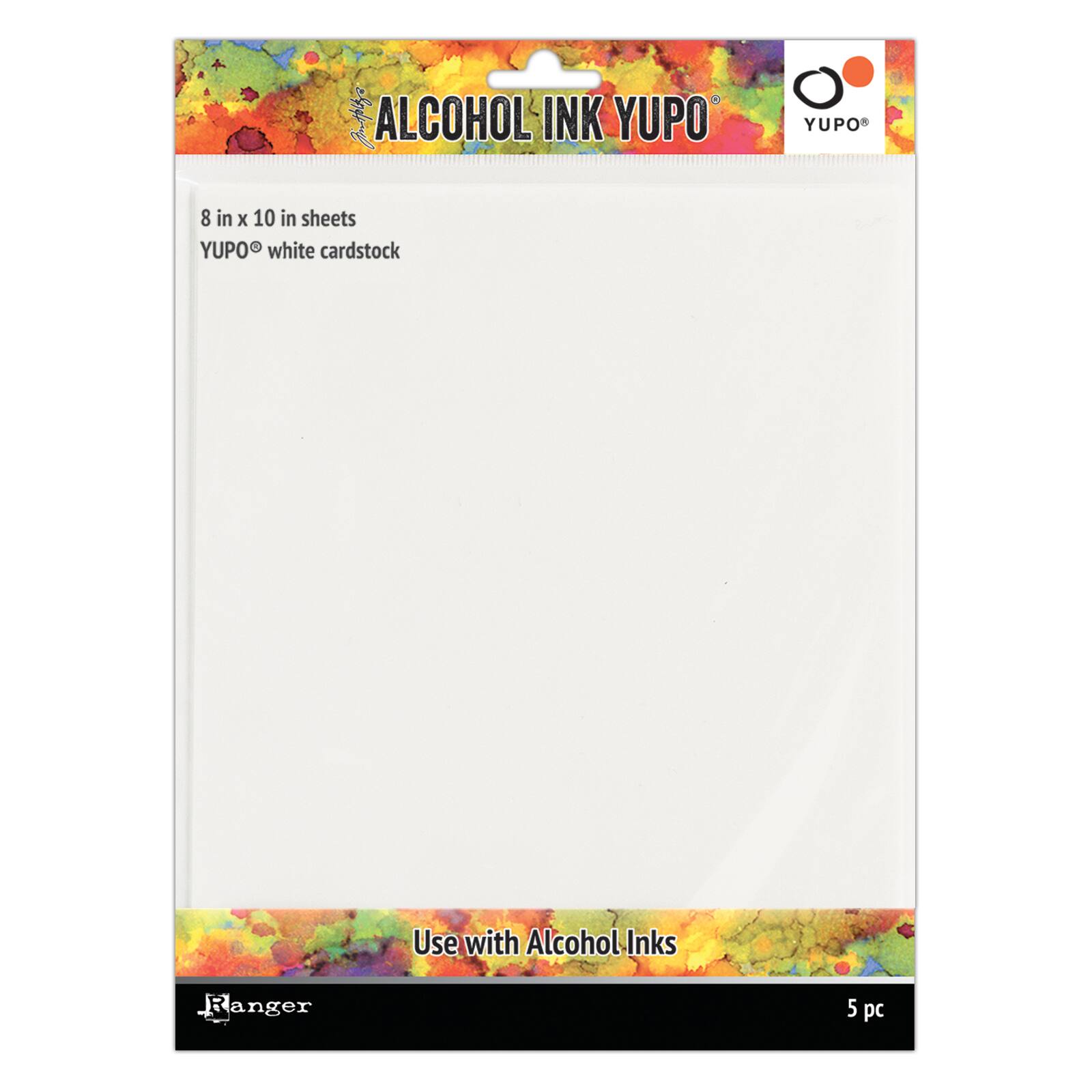 6 Packs: 10 ct. (60 total) Ranger Tim Holtz® Alcohol Ink YUPO® White Cardstock