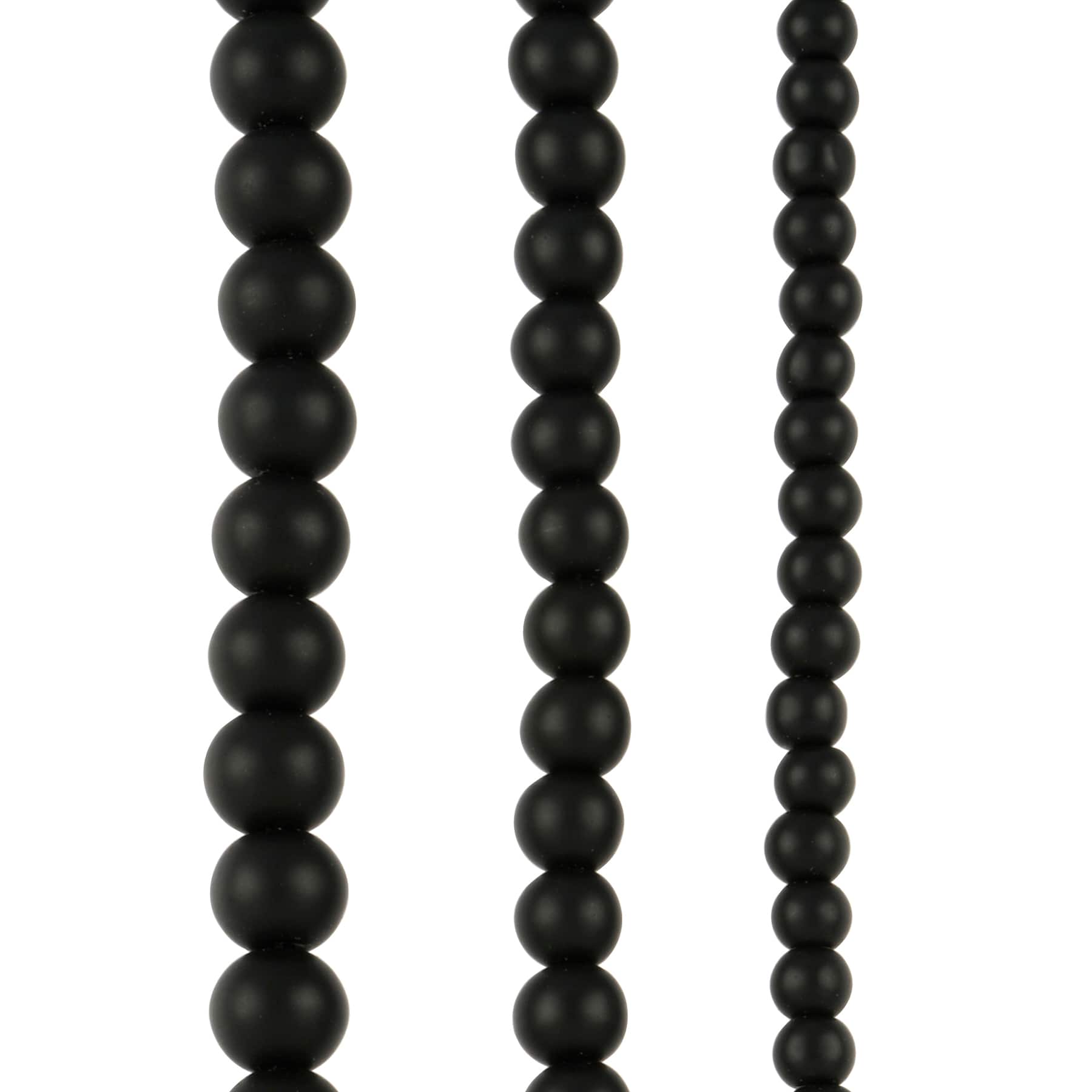 12 Pack: Matte Glass Round Beads by Bead Landing™
