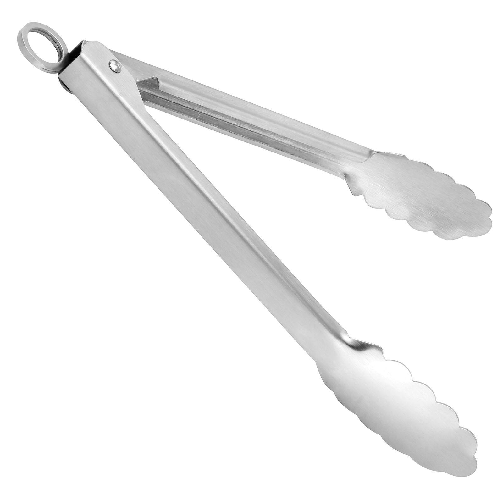Martha Stewart Everyday Stainless Steel Easy-Lock Tongs