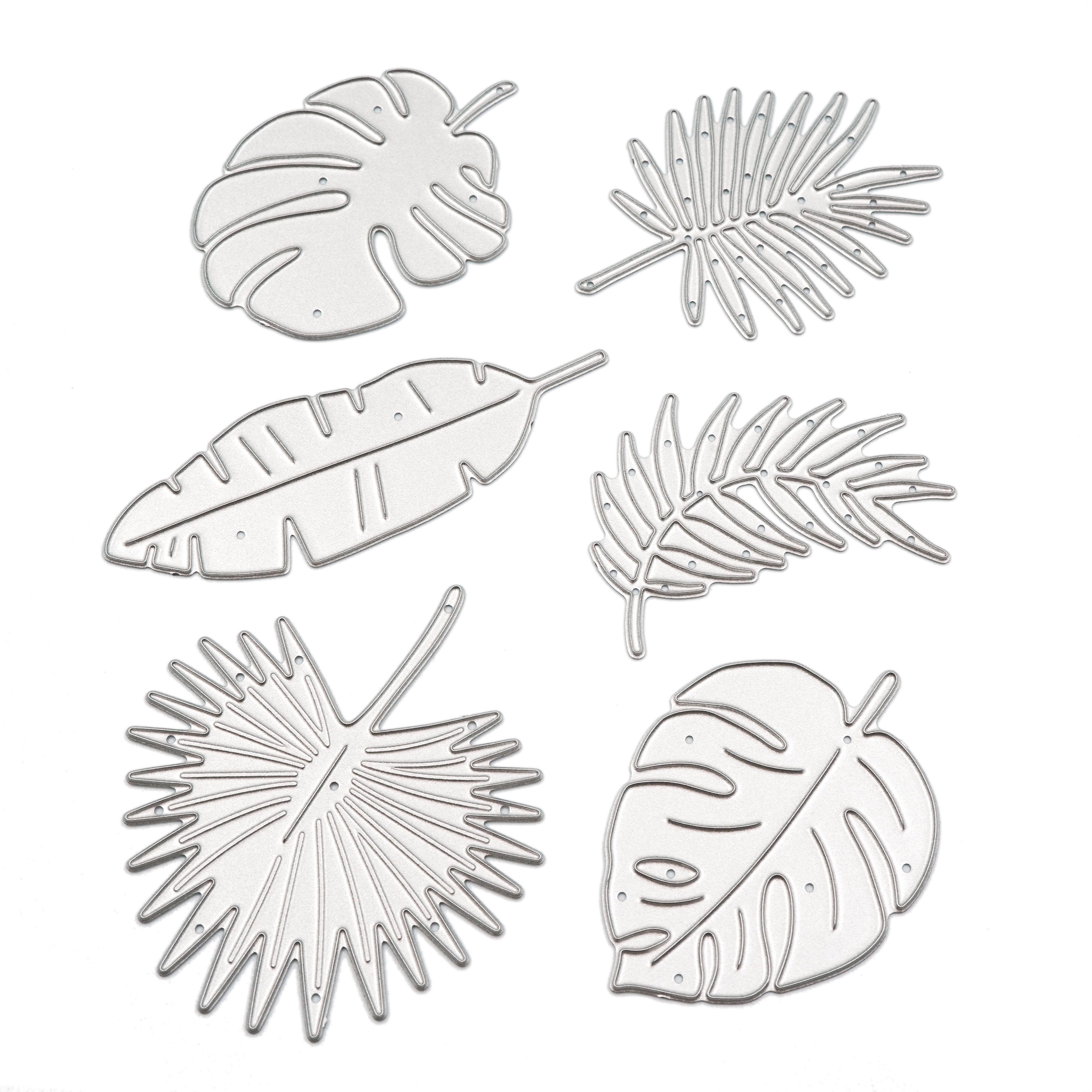 6 Pack: Tropical Leaves Cutting Die Set by Recollections™