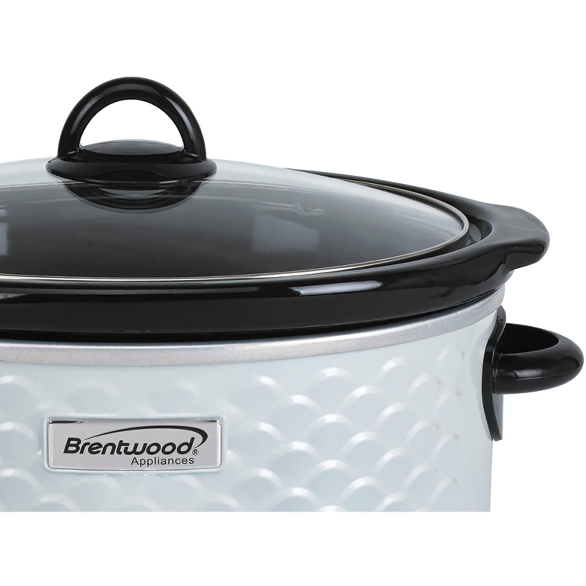 Brentwood Scallop Pattern 4.5 Quart Slow Cooker in Blue