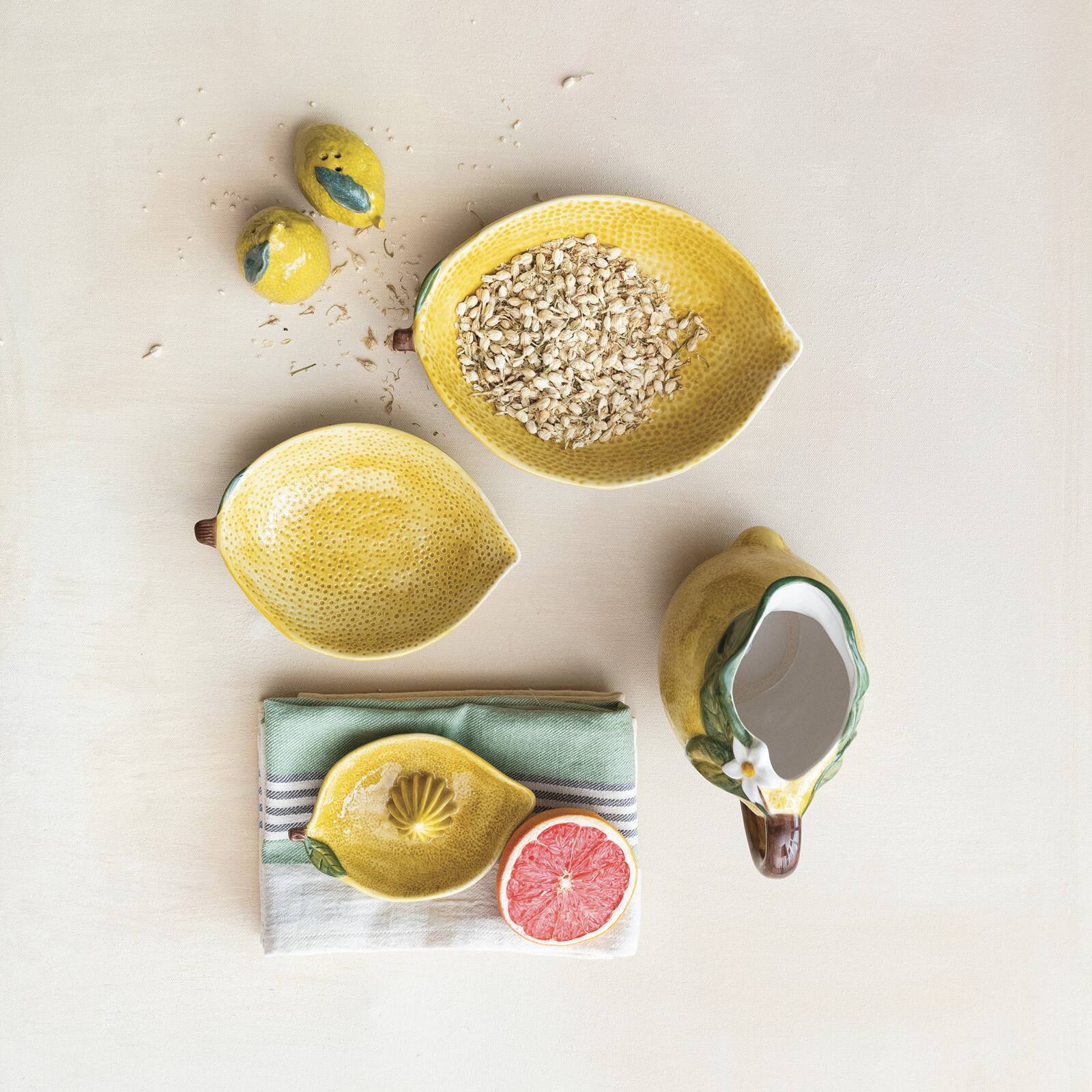 Hello Honey&#xAE; 6&#x22; Countryside Citrus Stoneware Lemon Juicer