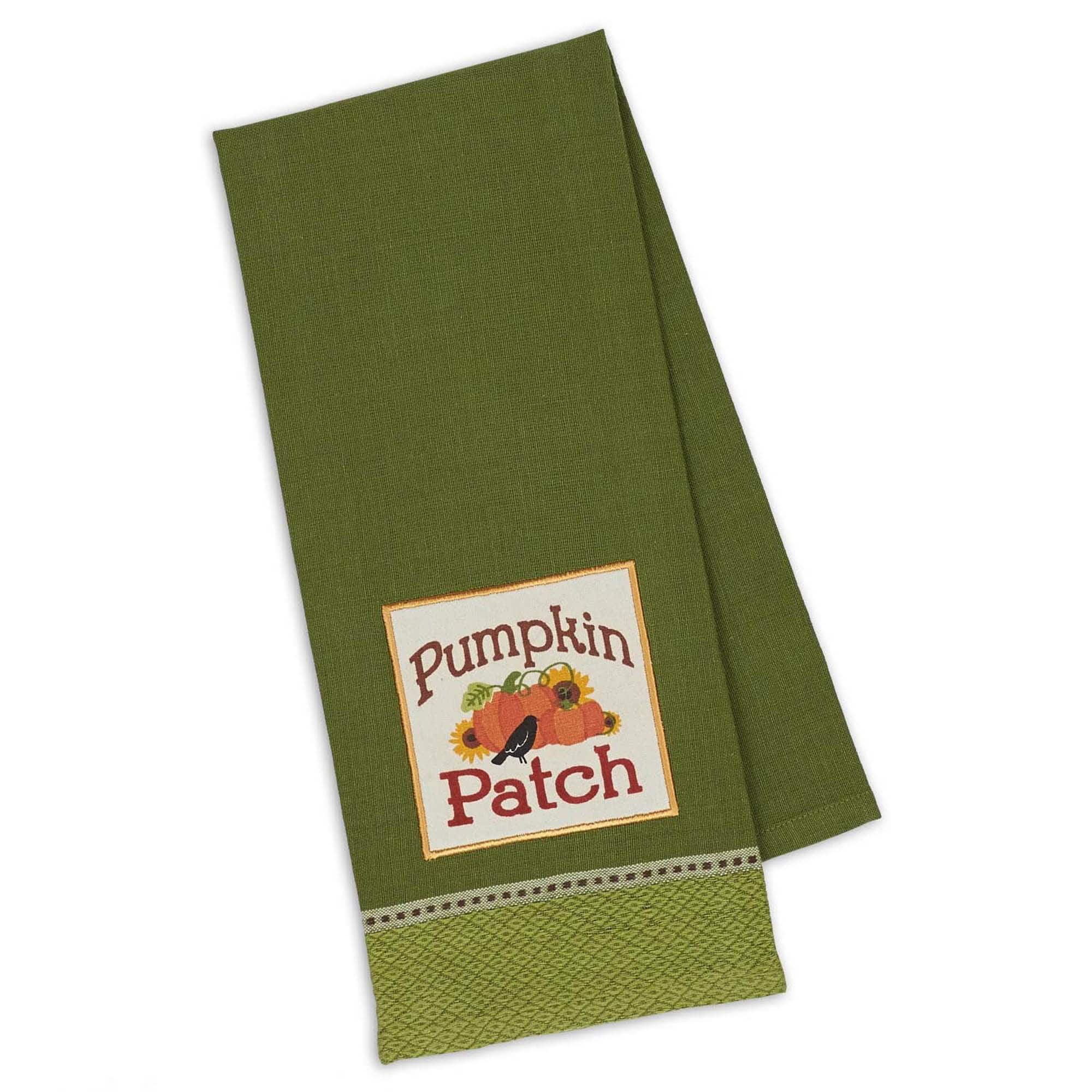 DII&#xAE; Assorted Country Pumpkin Embroidered Dishtowel Set