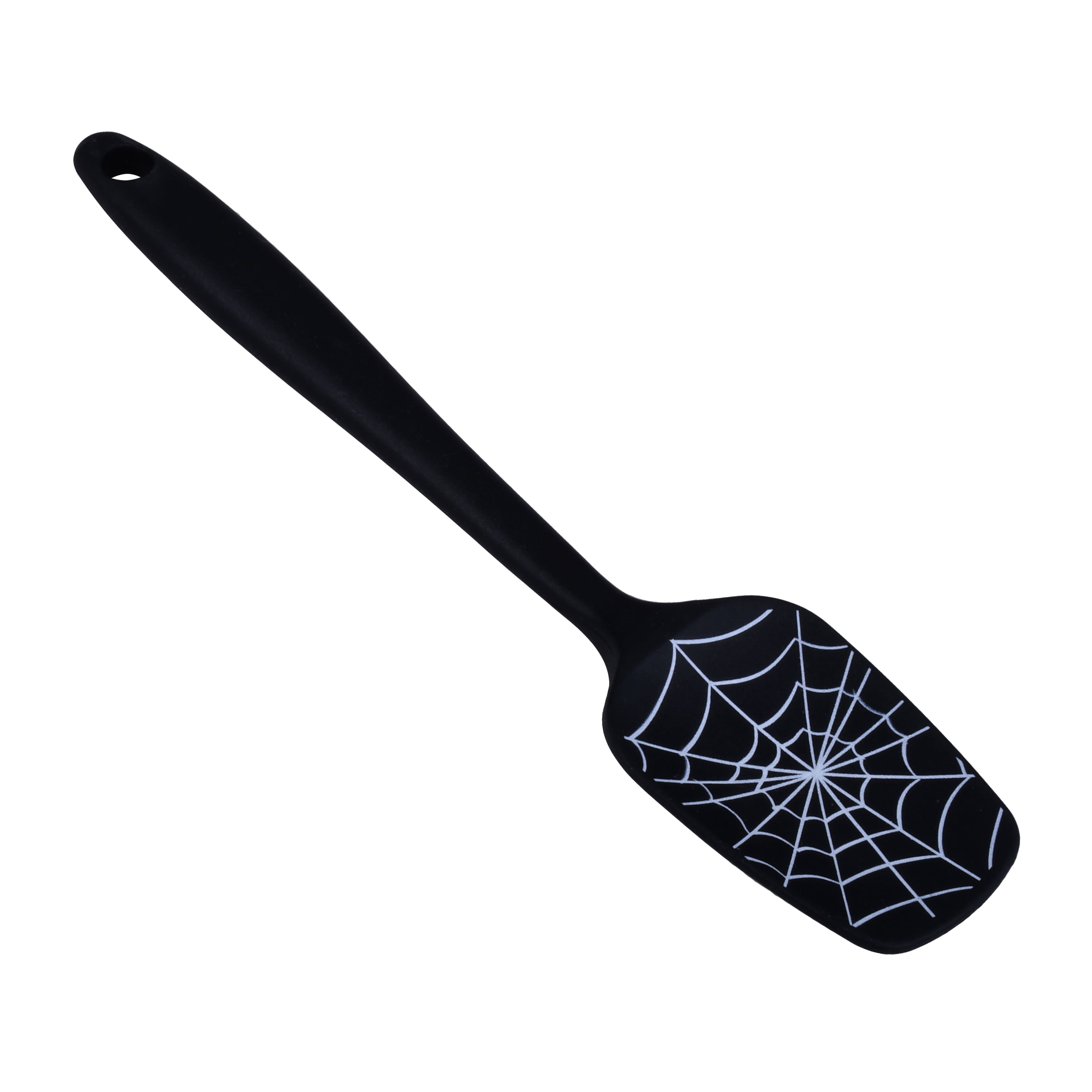 Mini Black Spiderweb Silicone Spoonula by Makery&#x2122;