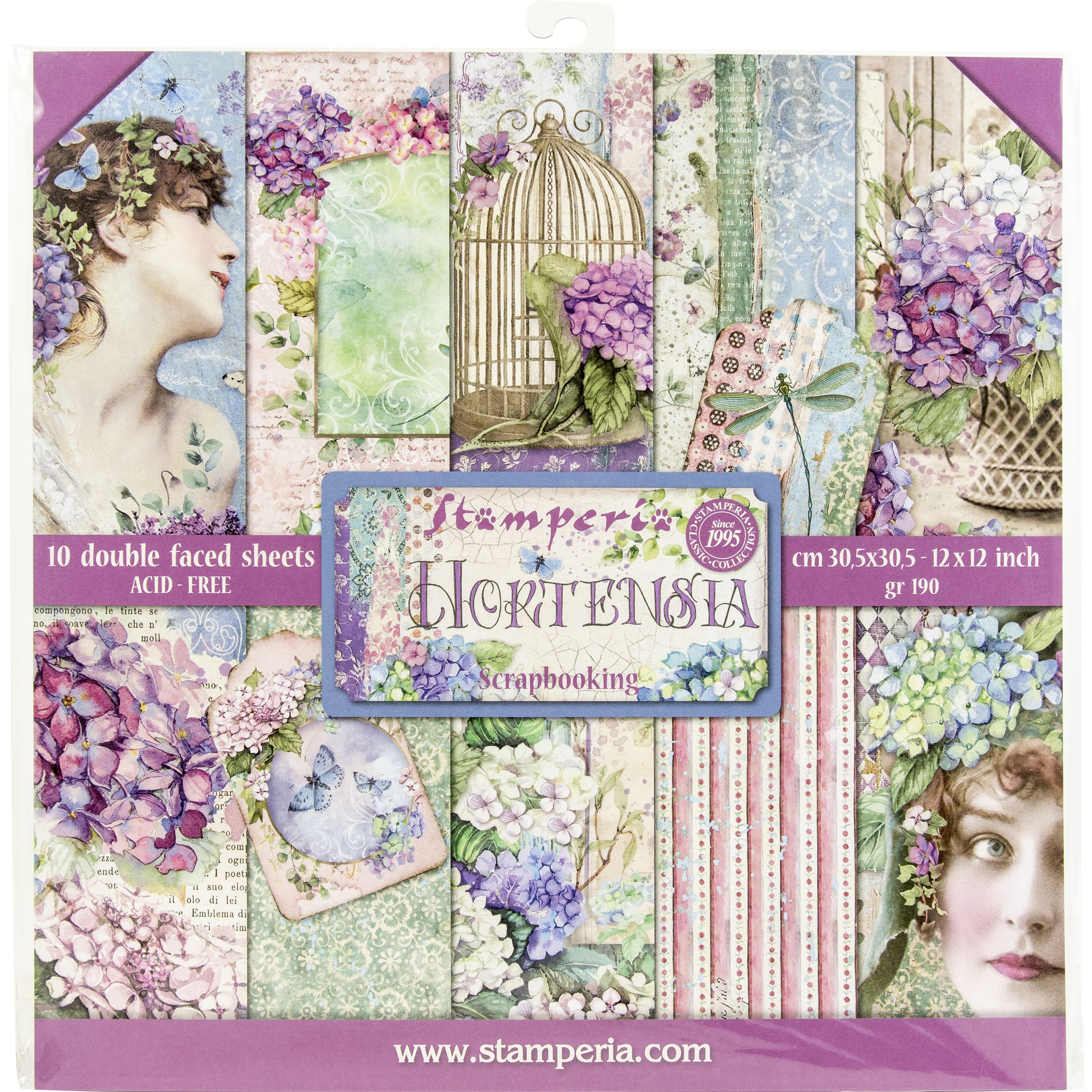 Stamperia You and Me Collection 12x12 Scrapbooking Paper Pad Double Sided Paper  12 X12 Inch 