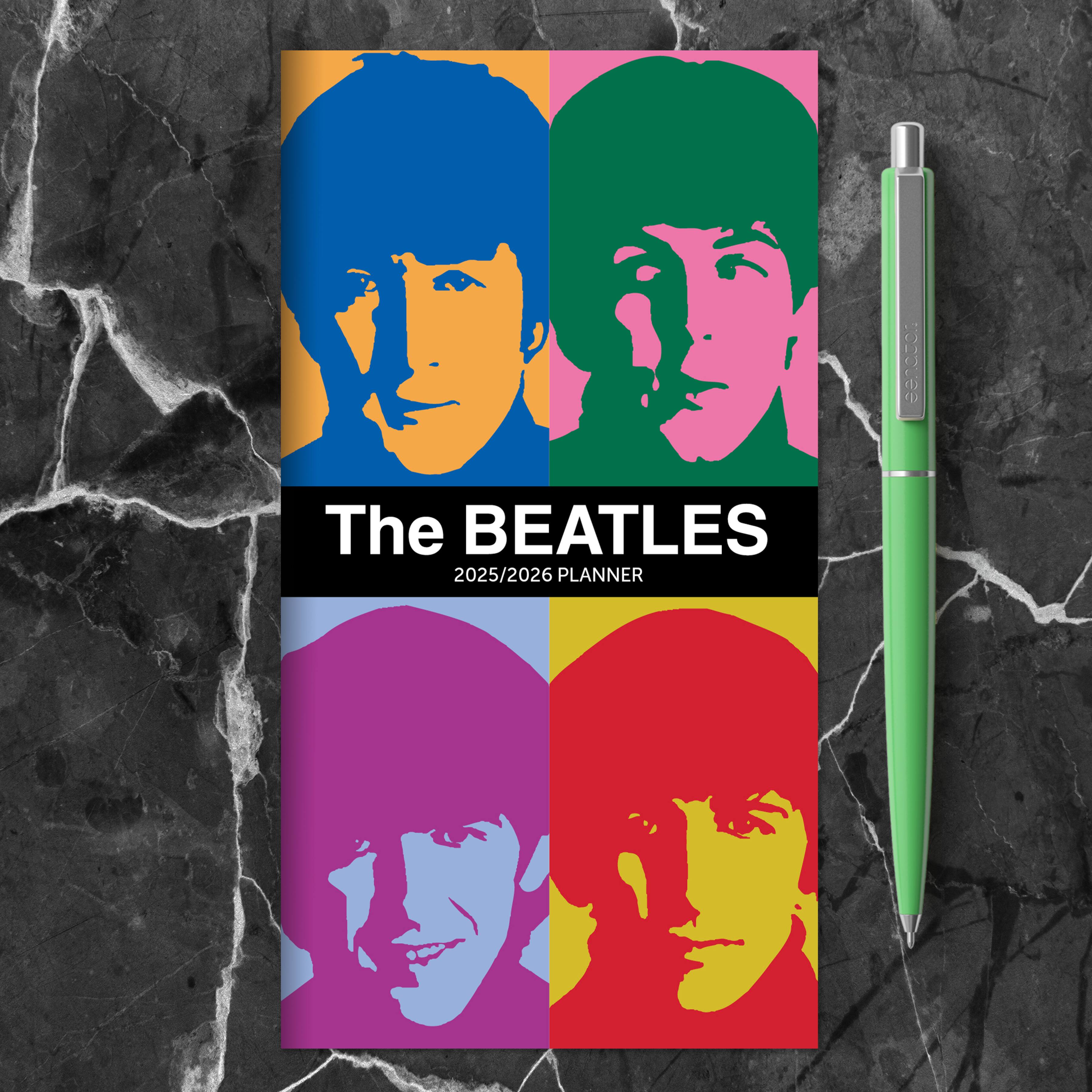 TF Publishing 2025-2026 The Beatles Small Monthly Pocket Planner