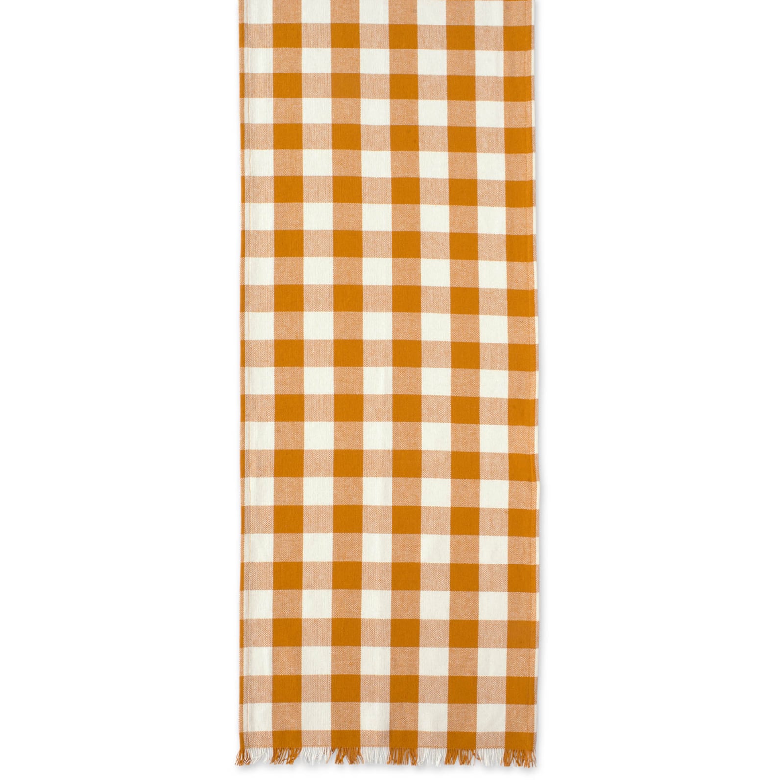 DII® 108" Heavyweight Check Fringed Table Runner