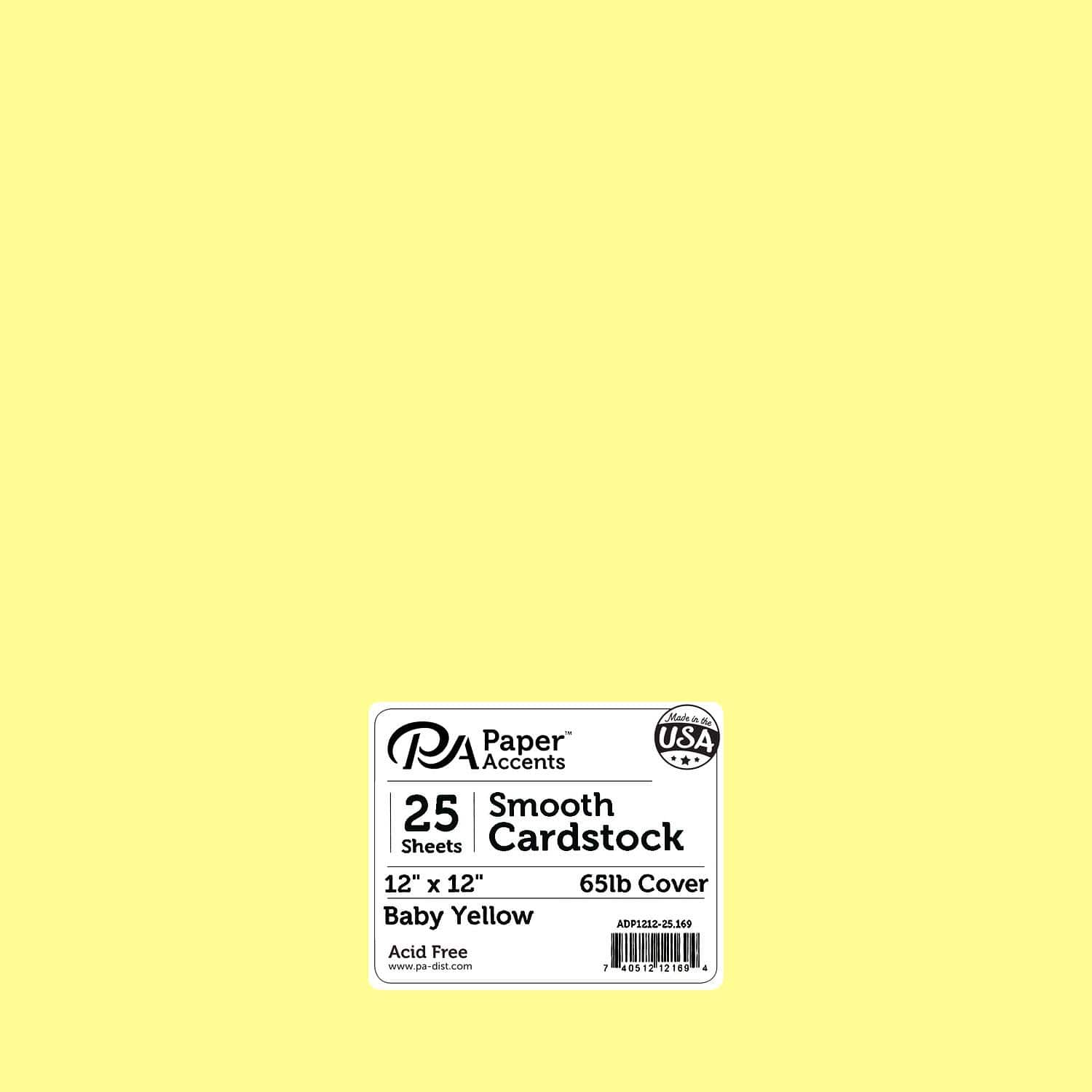 PA Paper™ Accents 12 x 12 Smooth Cardstock Paper, 25 Sheets