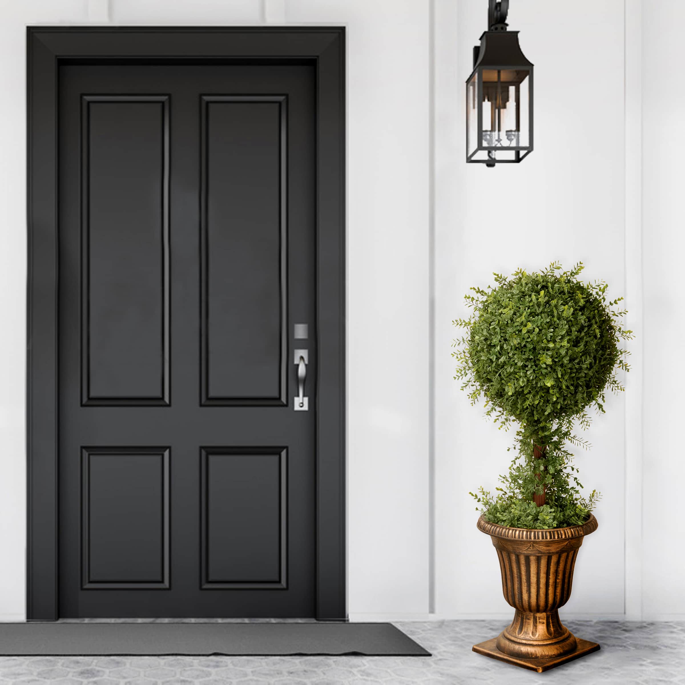 3ft. Mini Tea Leaf 1-Ball Topiary in Urn