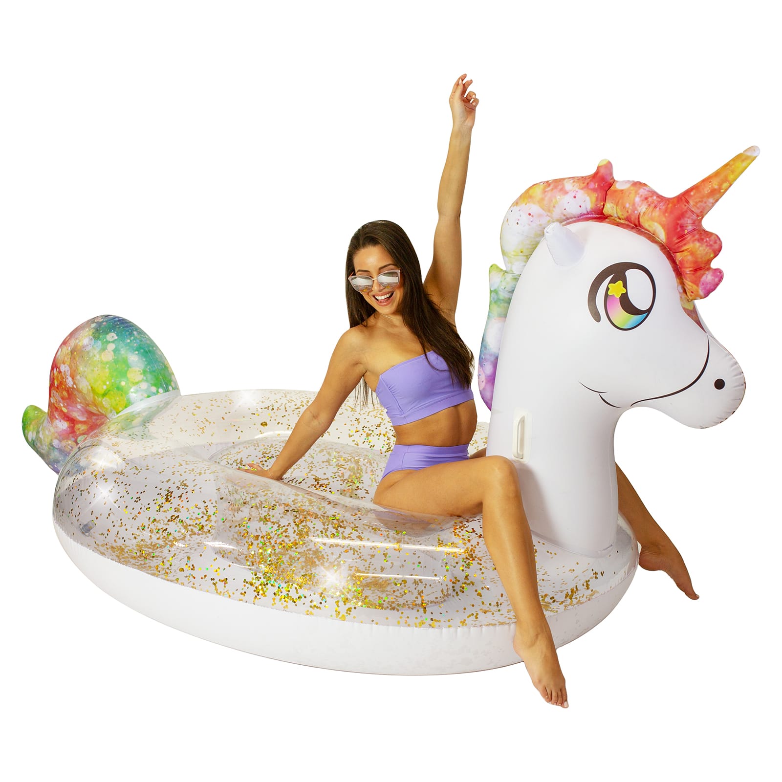 PoolCandy Glitterfied® Gigantic Unicorn Pool Raft