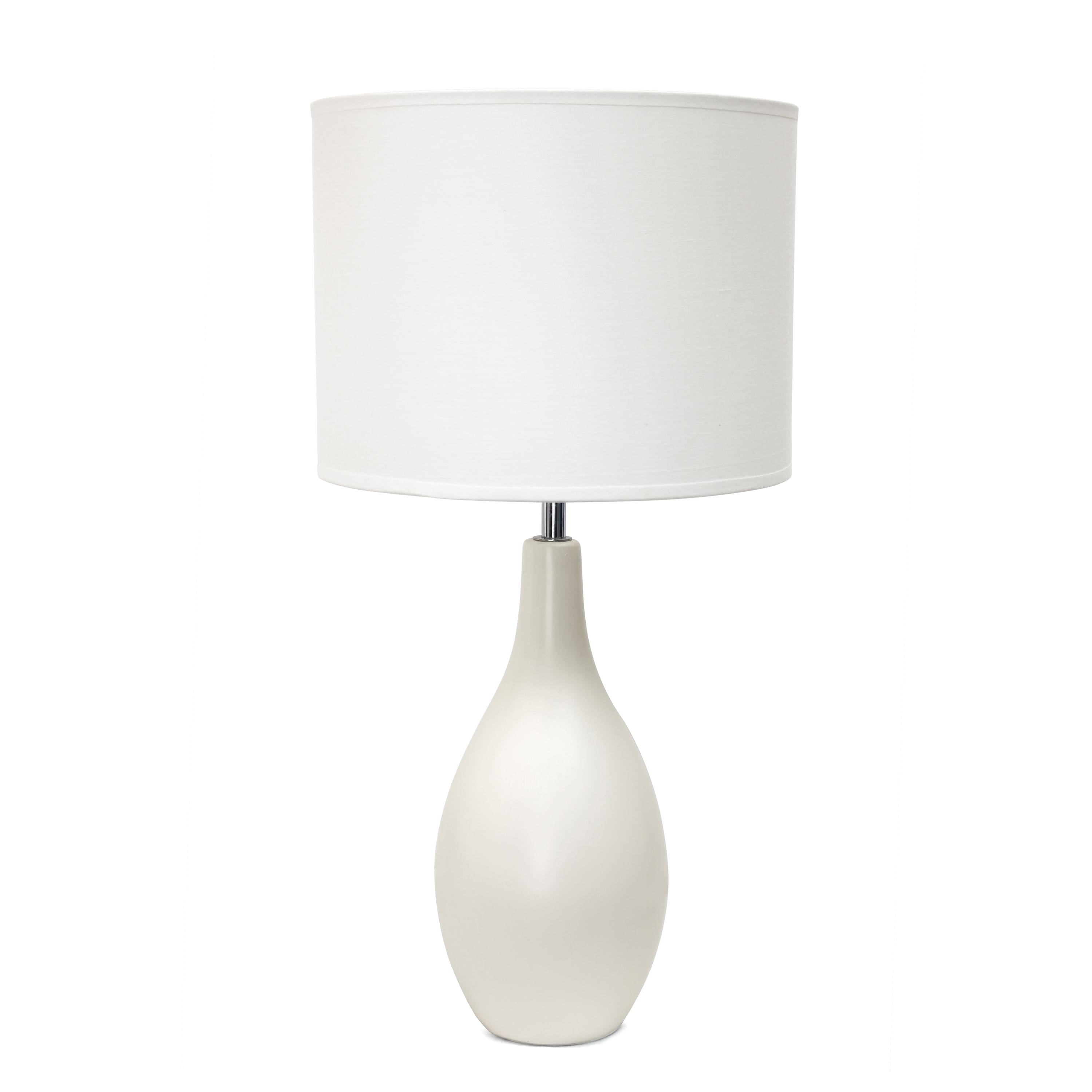 Creekwood Home Essentix 18.1&#x22; Off White Dewdrop Table Lamp