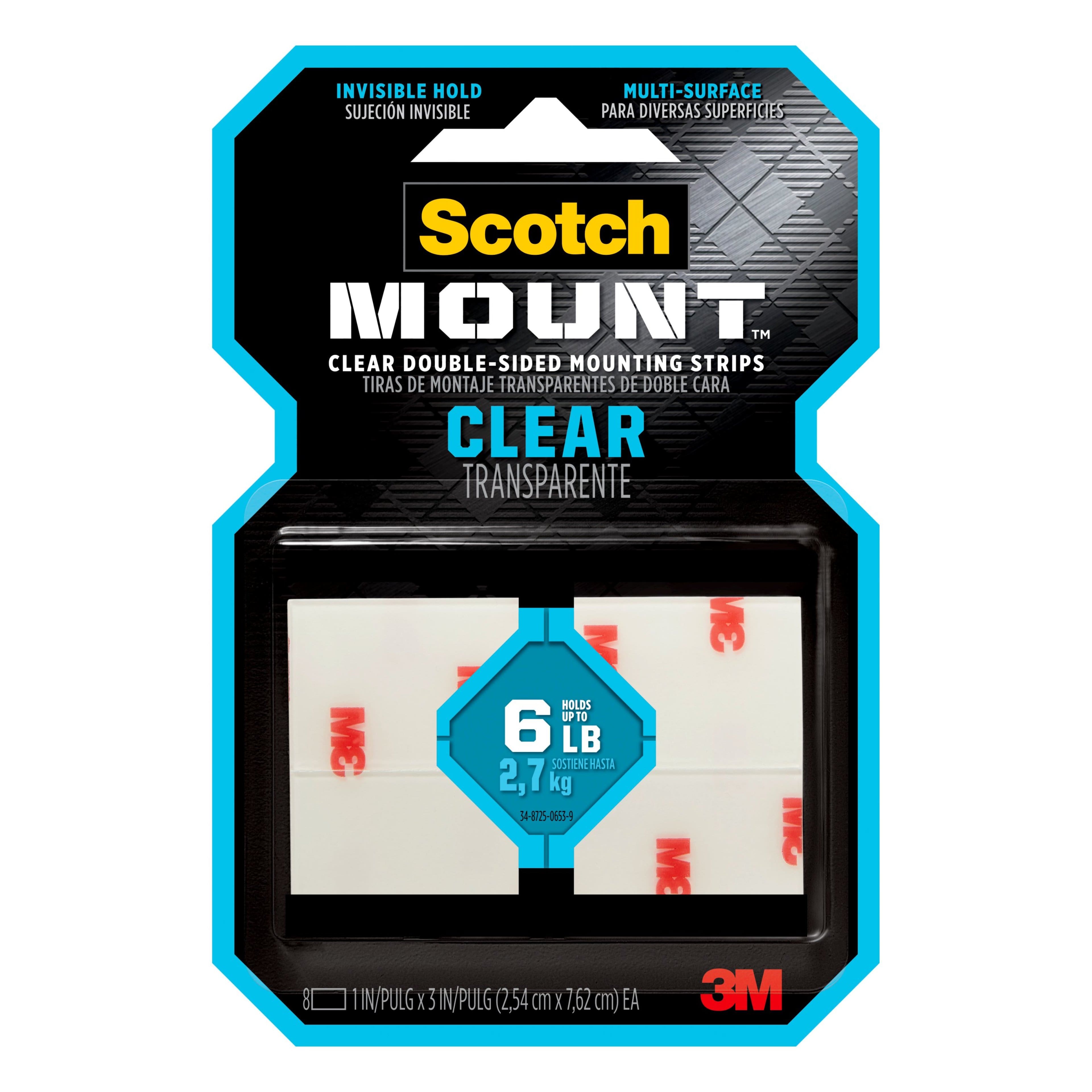 Scotch® Clear Mounting Strips