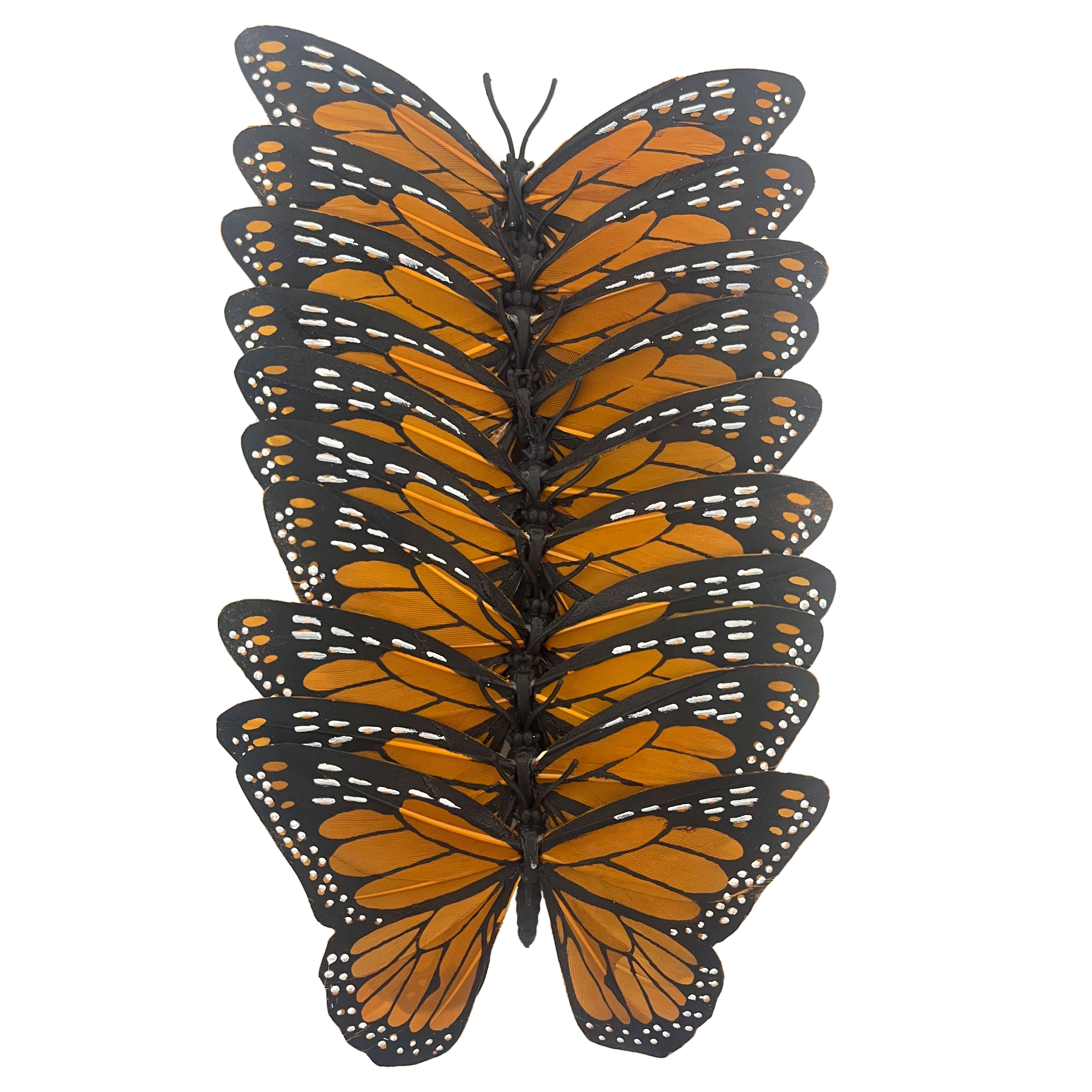 8 Packs: 10 ct. (80 total) 4.75" Orange Feather Butterflies by Ashland®
